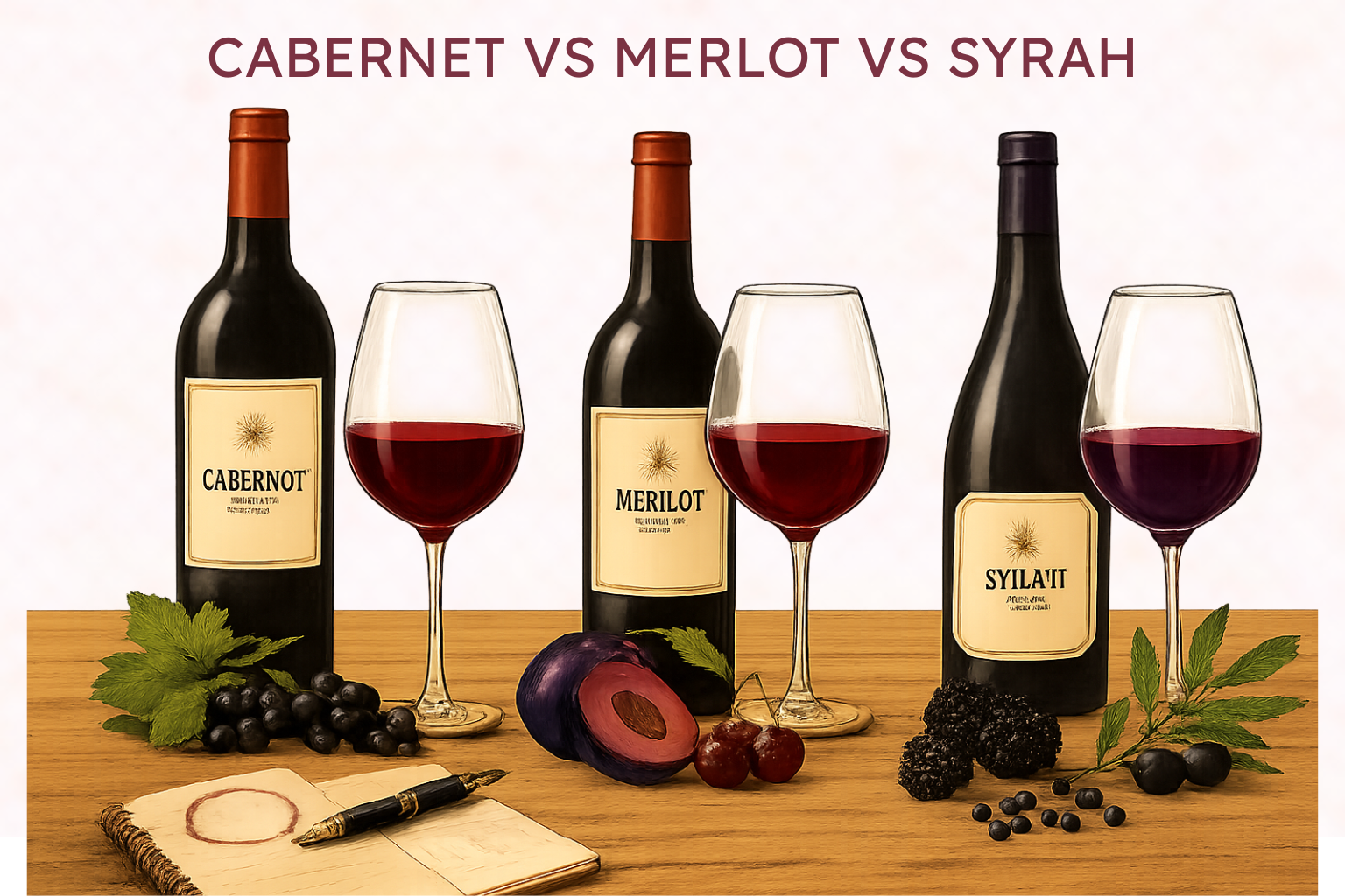 Cabernet vs Merlot vs Syrah: What’s the Difference?