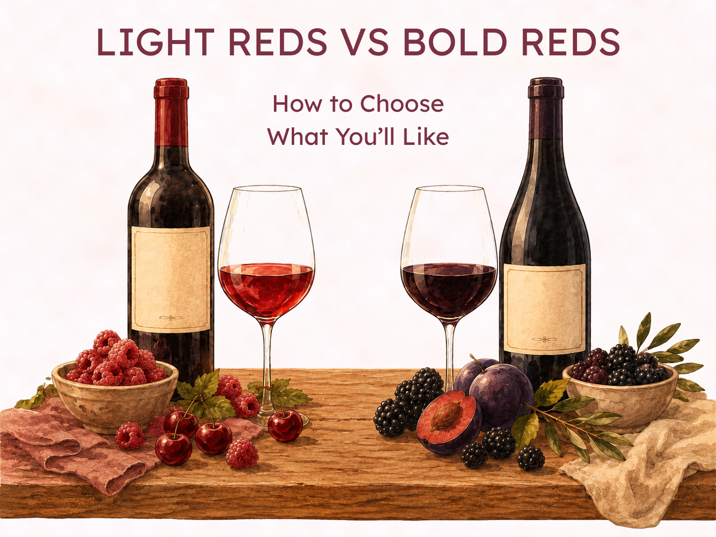 Light Reds vs Bold Reds: How to Choose What You’ll Like