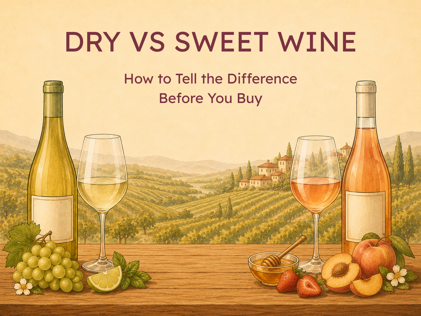 Dry vs Sweet Wine: How to Tell the Difference Before You Buy