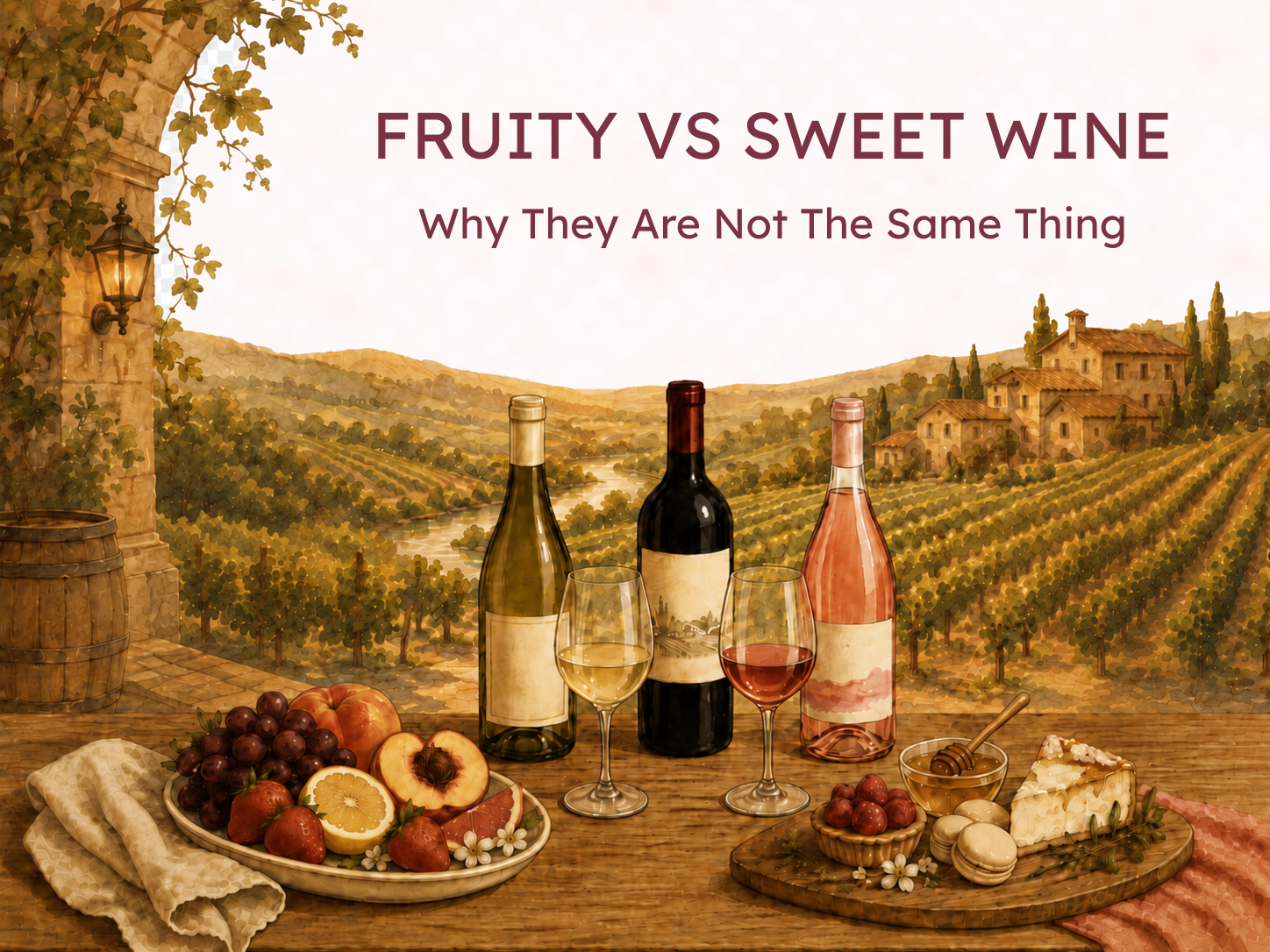 Fruity vs Sweet Wine: Why They Are Not the Same Thing