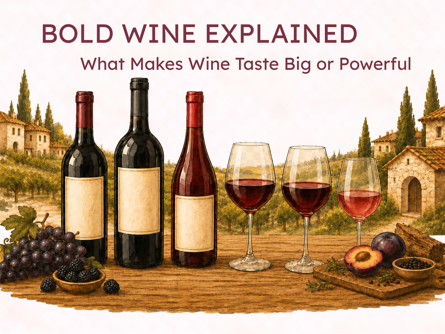 Bold Wine Explained: What Makes a Wine Taste Big or Powerful