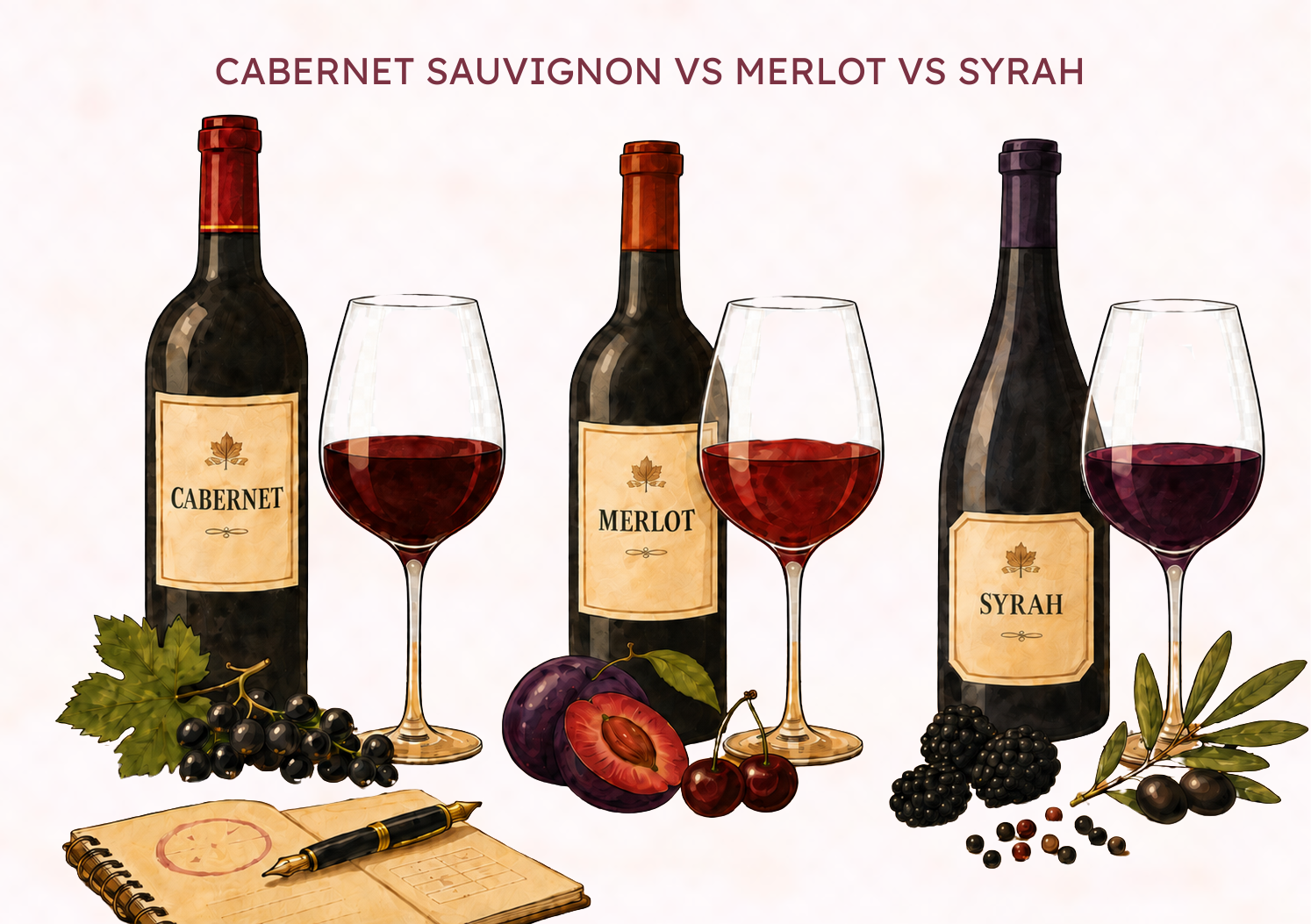 Cabernet vs Merlot vs Syrah: What’s the Difference?