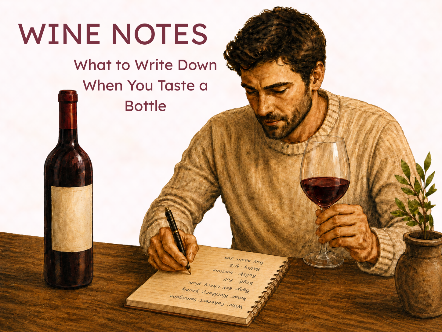 Wine Notes: What to Write Down When You Taste a Bottle