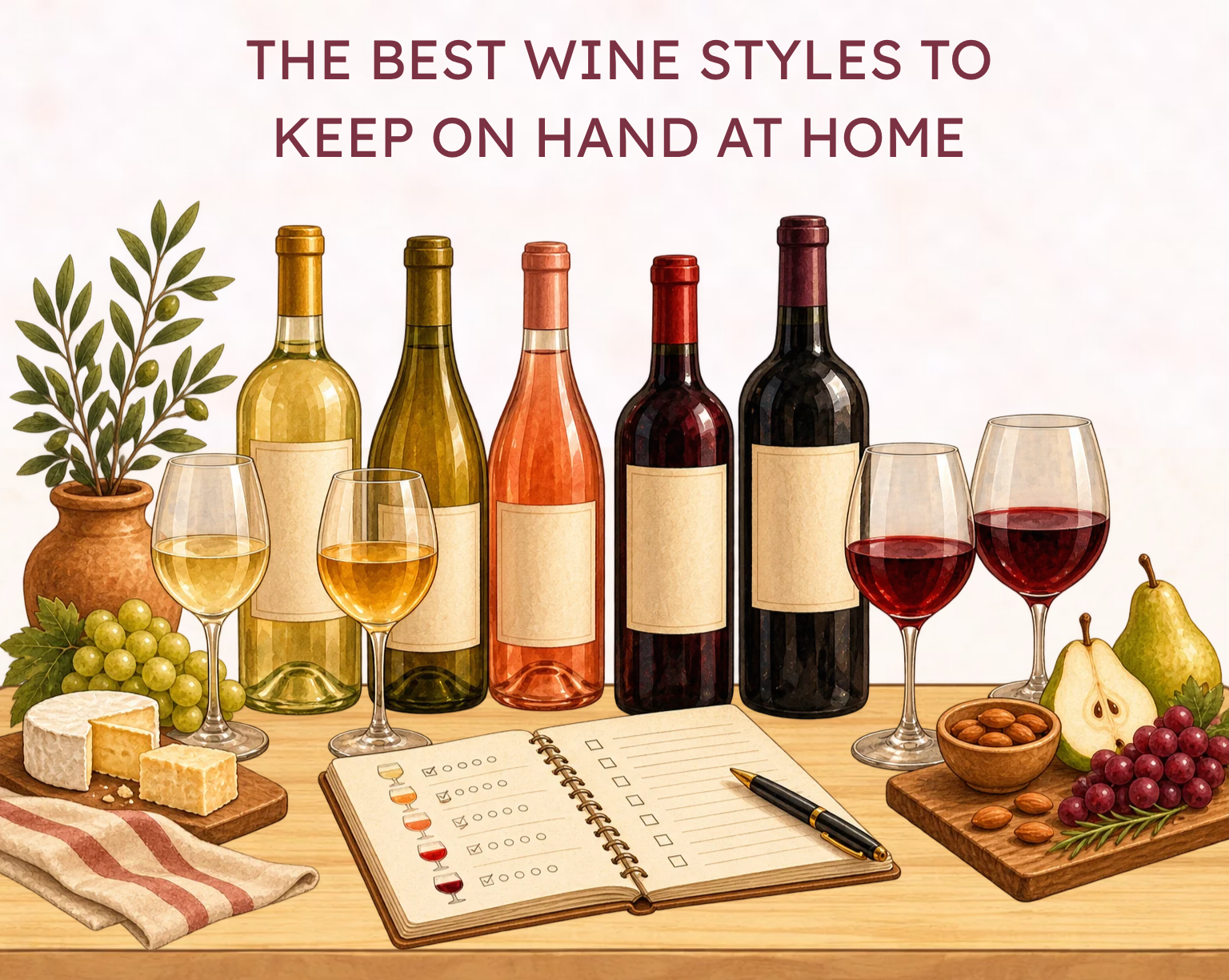 The Best Wine Styles to Keep on Hand at Home