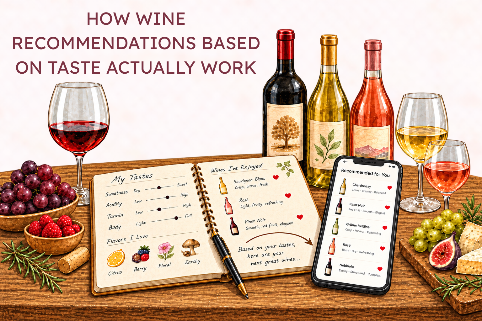 How Wine Recommendations Based on Taste Actually Work