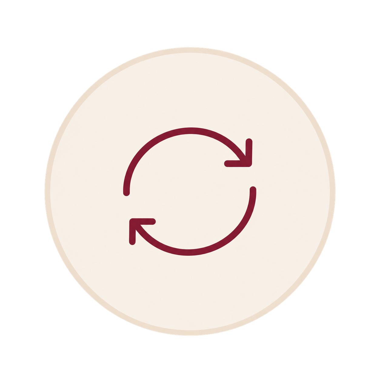 Icon of two arrows forming a circle, indicating synchronization or refresh.