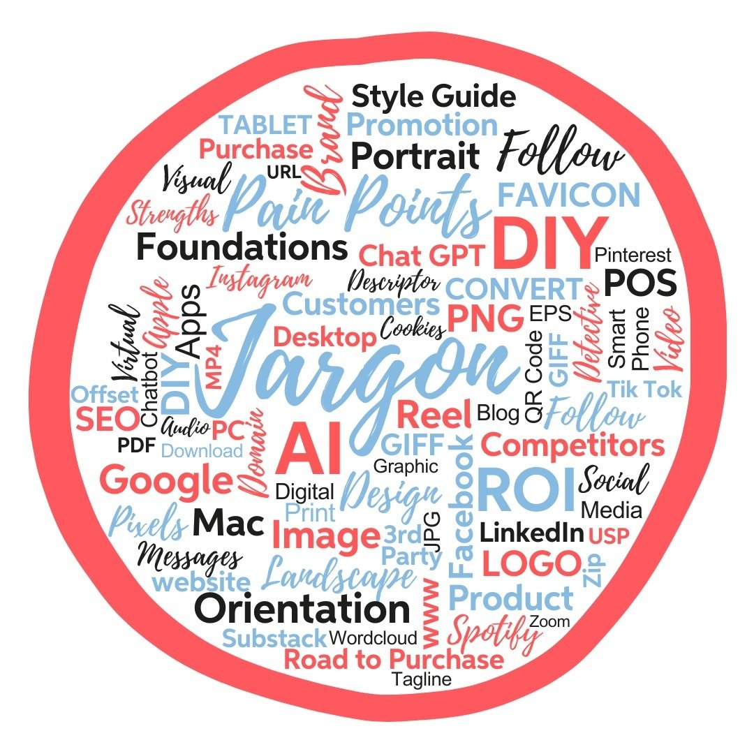 Undoing jargon...Like it or not, you have to get it to work it. We've listed a heap of technical marketing terms on our website with FREE explanations to help you to get it. Click on the website link in our bio and onto the Jargon page.

#marketing #