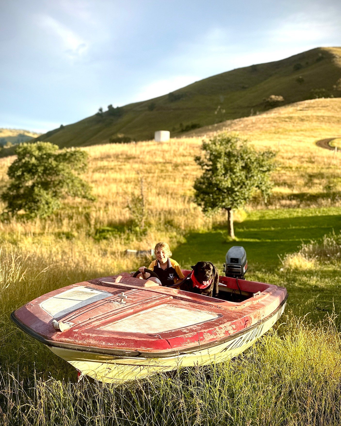 Running your own business can be tough. We need dreams. 

I went for a walk with my daughter, Constance and her dog, Sooty, one afternoon this week.  An old speed boat is sitting there ready for a father-daughter renovation and she dreams of driving 