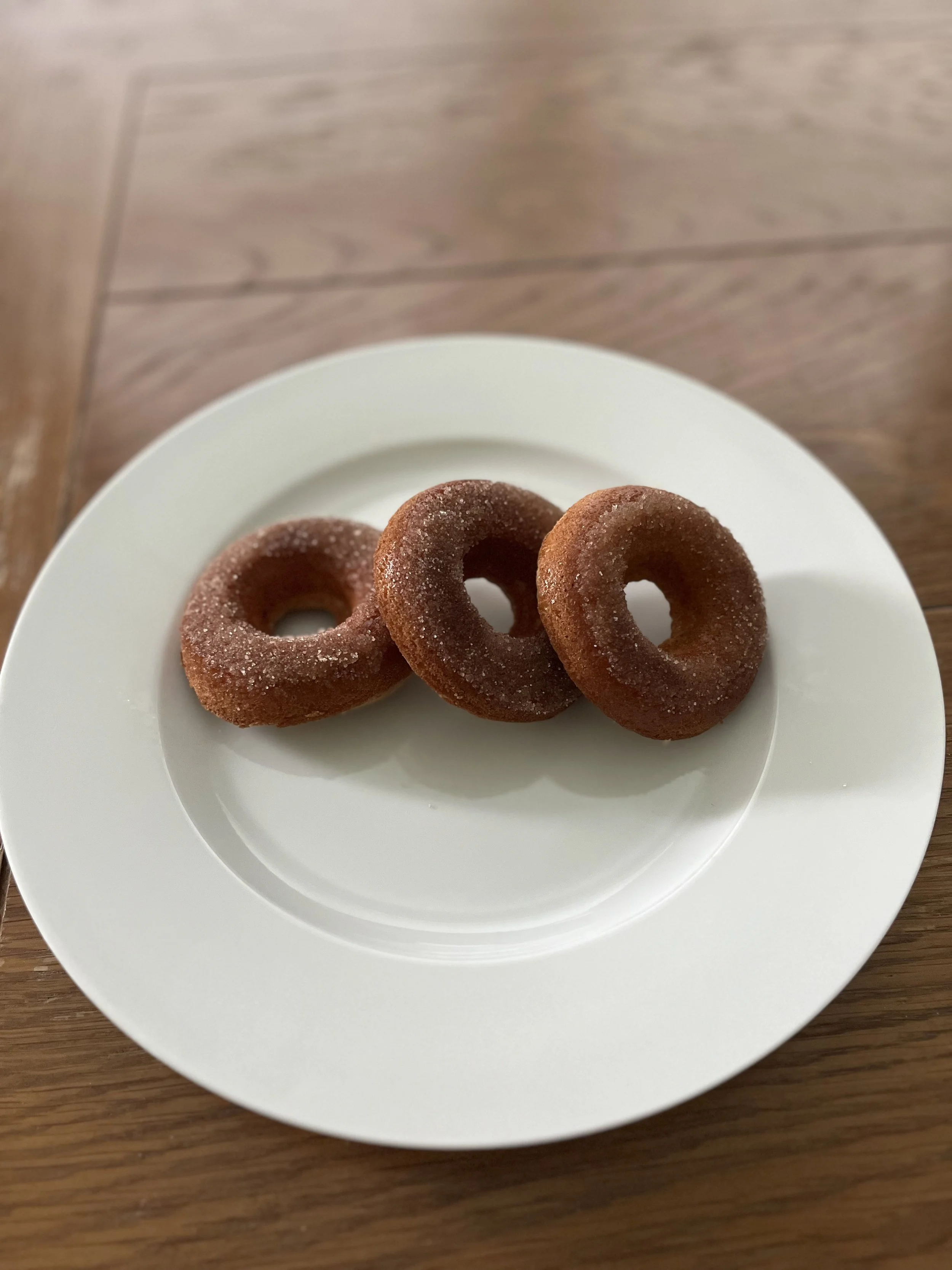 Baked (not fried) Apple Cider Donuts with Cinnamon Sugar — Gluten Gone