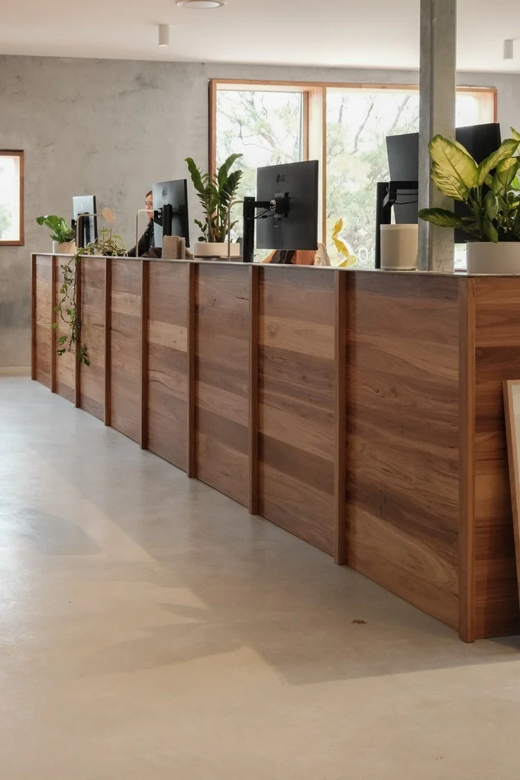 Polished concrete floors HGA Architects Byron Bay