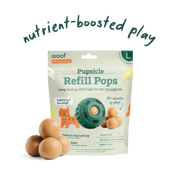 Woof Pupsicle Beef & PB Refill Pops