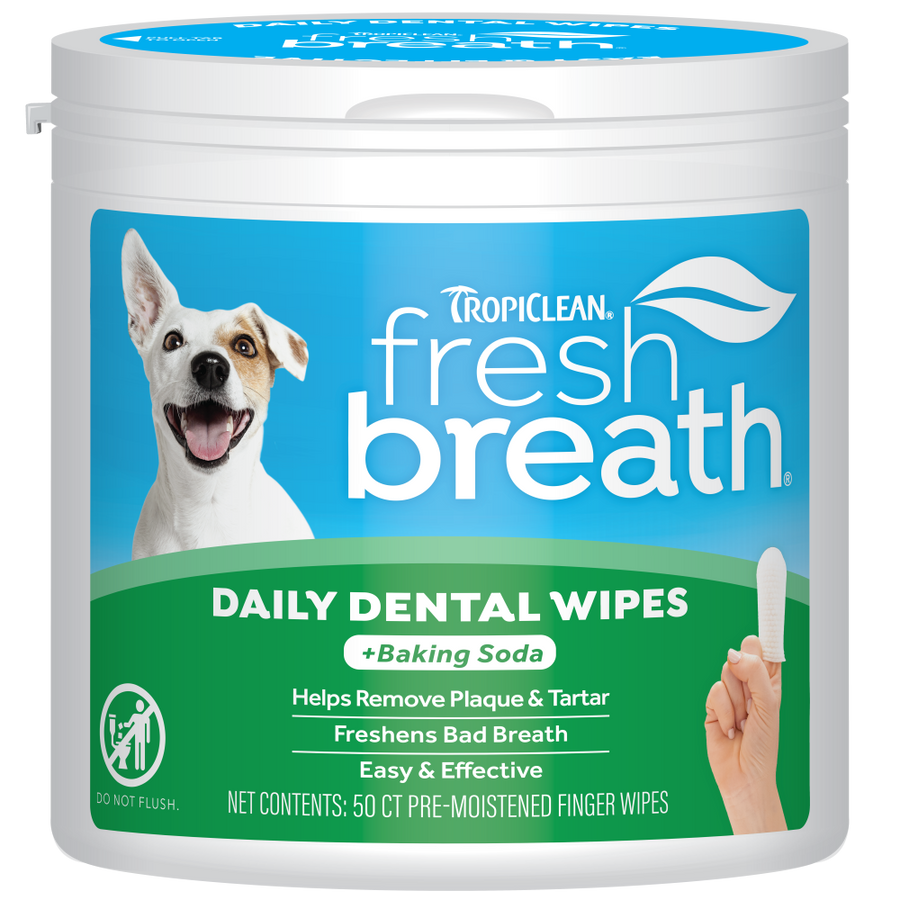 Tropiclean Dental Finger Wipes