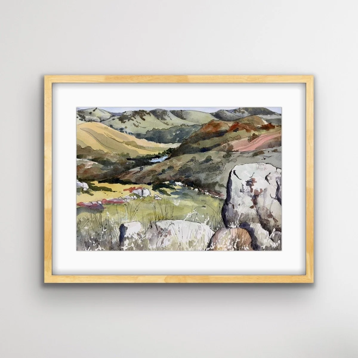 The Murrumbidgee From The Rocks - print