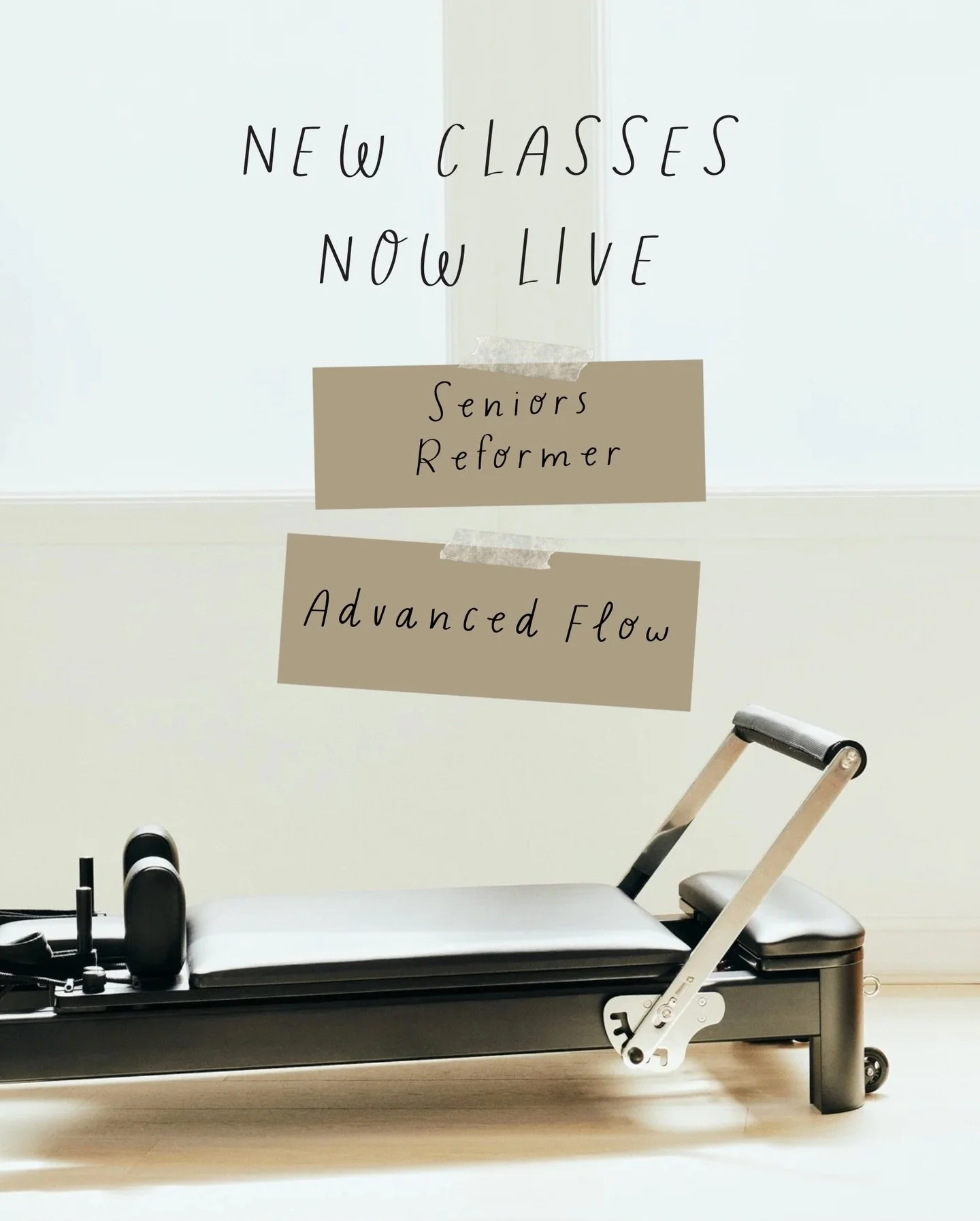 Every body is different, and everyone is at a different point in their Pilates journey. That&rsquo;s why the schedule now includes classes designed to support how your body feels right now.

[Seniors Reformer] Despite the name, this class isn&rsquo;t