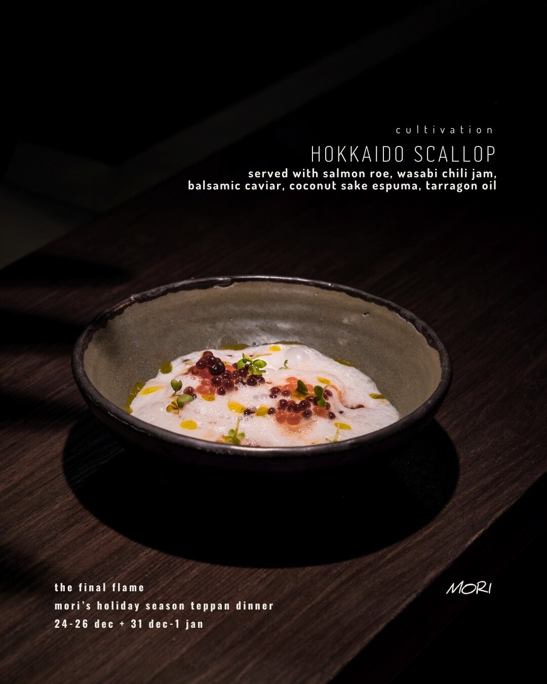 From the first sizzle to the last sweet bite, The Final Flame brings a festive 8-course teppan experience crafted for togetherness. Celebrate 24&ndash;26 &amp; 31 December and 1 January at Mori Ubud &mdash; where every plate feels like a moment share