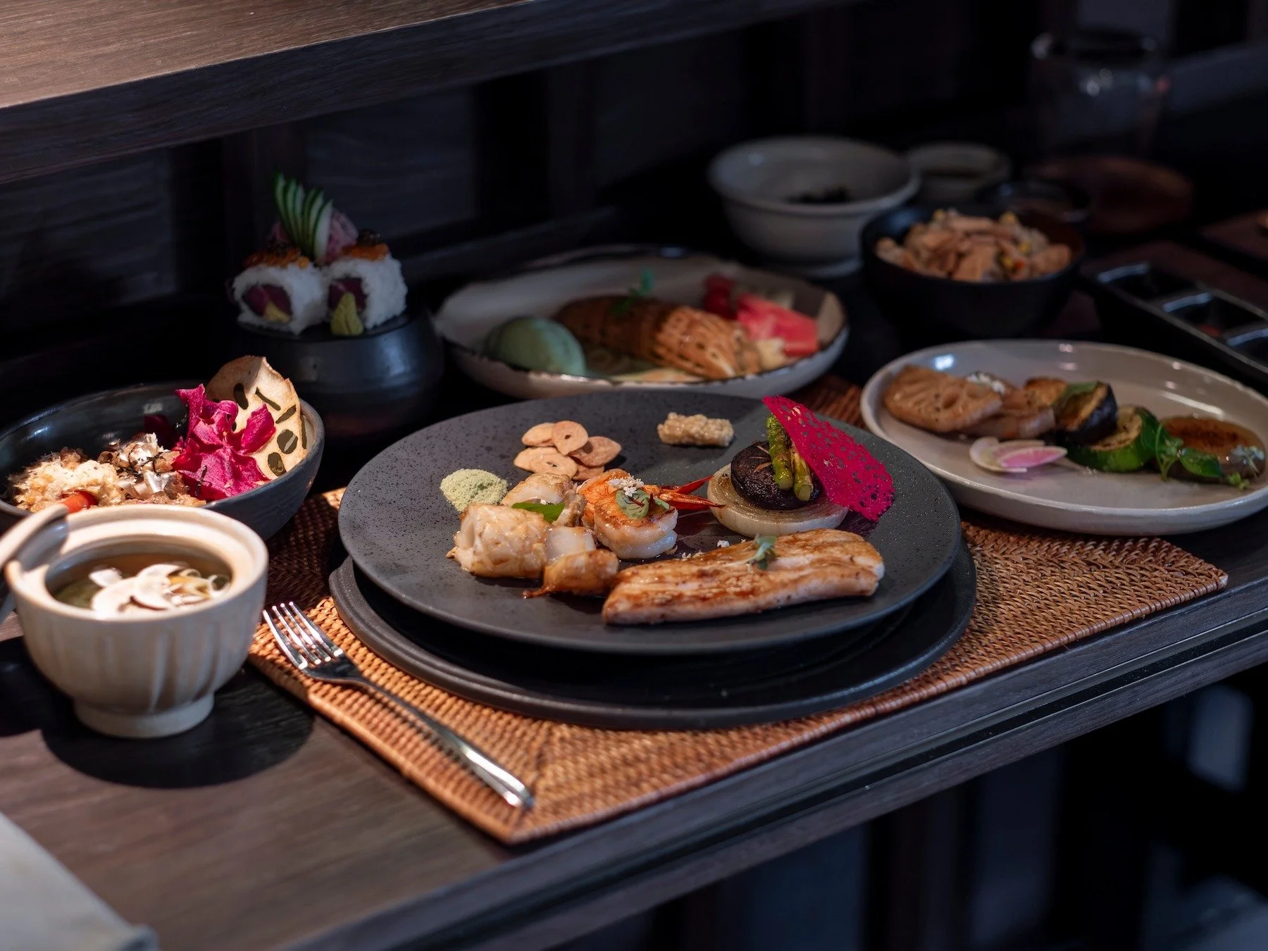 It starts with exceptional ingredients. Then comes the craft.

At Mori, every slice, sear, seasoning, and flame is considered with intention &mdash; creating a dining experience where technique brings out the very best in every ingredient.

Rich in t