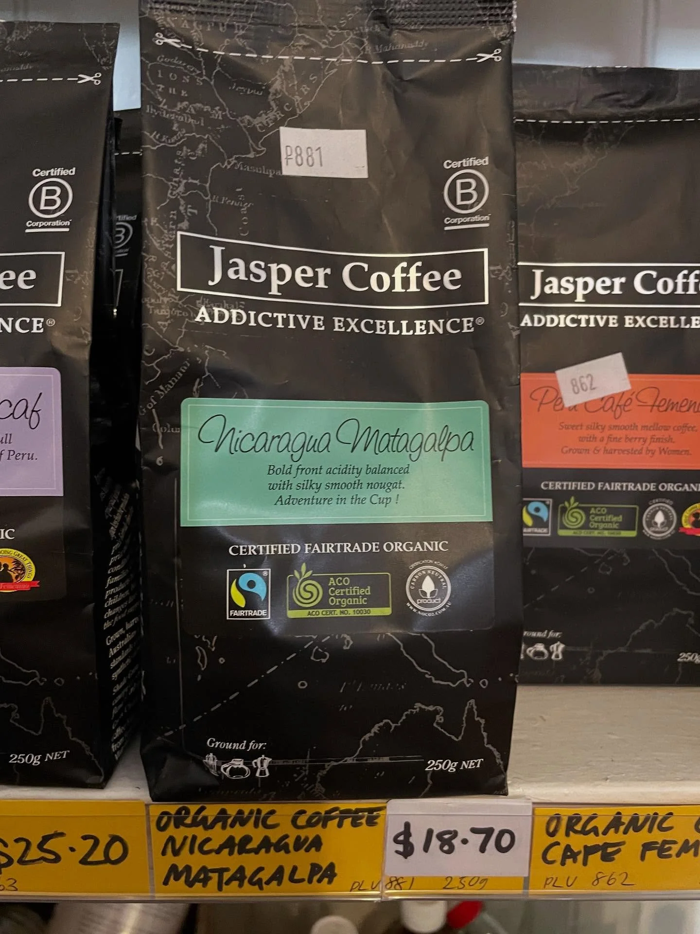 In a recent Guardian article comparing supermarket coffee the far and away best rated ground coffee was Jasper Nicaragua Matagalpa. Buy it and the rest of the Jasper coffee range at Candelo Bulk Wholefoods