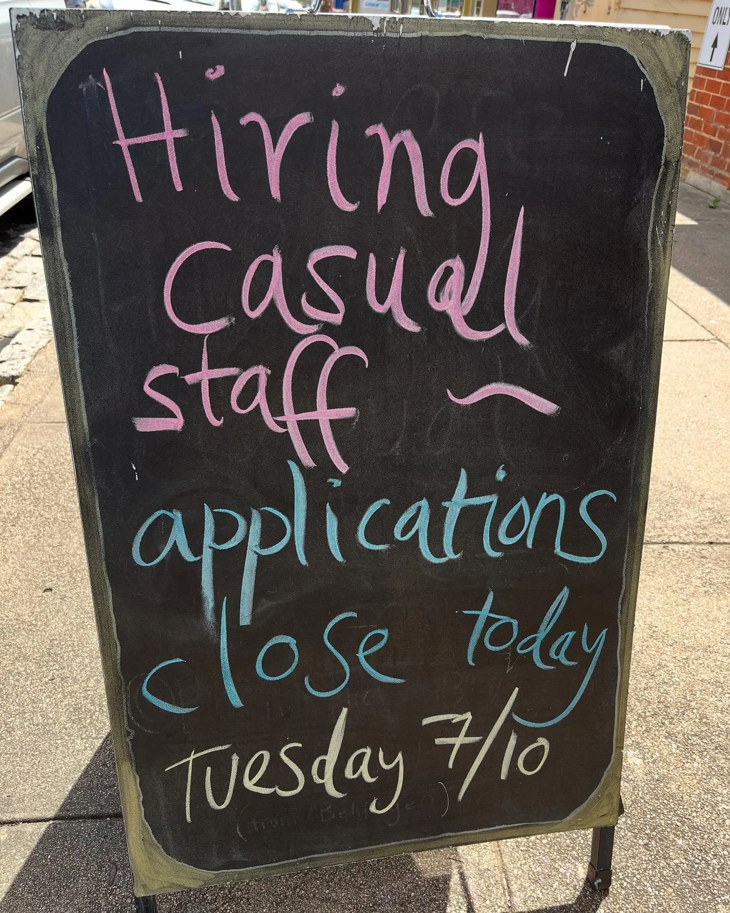 Today is the last day to get your applications in for our casual position.
Come in for an information sheet or find all the details on our website - the link is in our bio