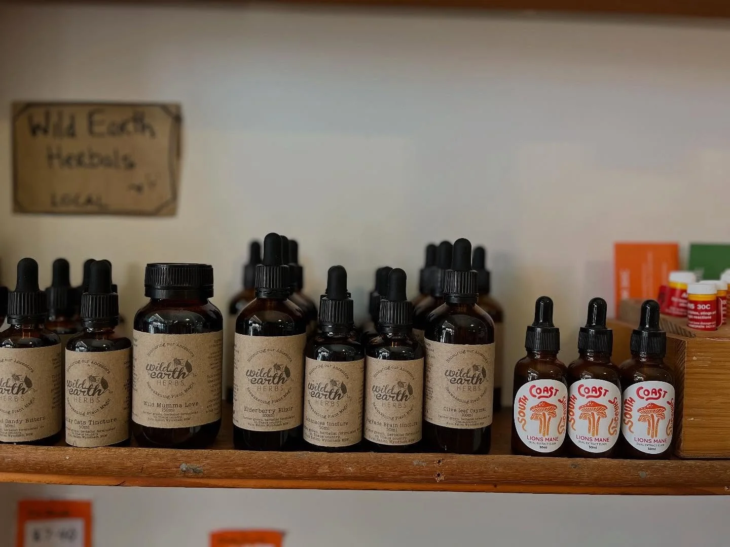 Biiig restock of Wild Earth Herbs tinctures, oxymels and elixirs this week, from our wonderful local herbalist Bec @wildwoodslane_apothecary 🌿