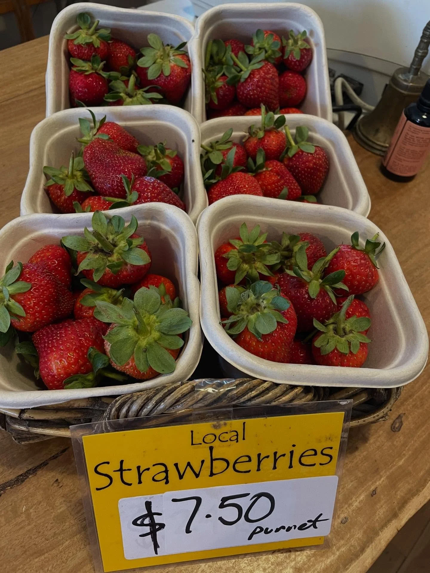 Local strawberries from Yowrie Valley Growers. Plastic free and yummy