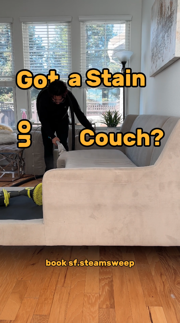 Sofa and carpet cleaning in a Millbrae mid-century home