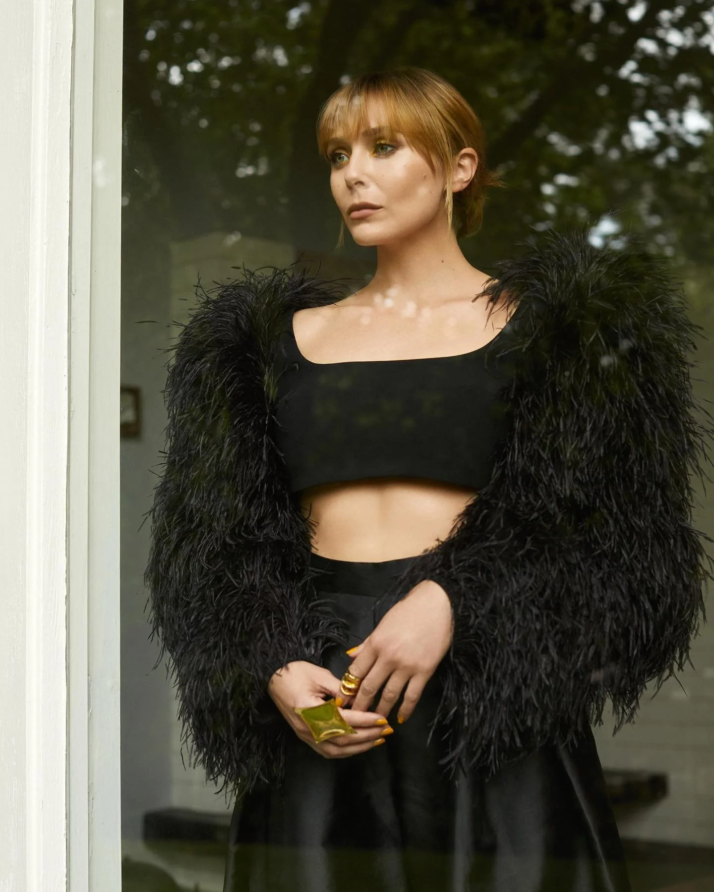 演員 Elizabeth Olsen 身穿N+F拍攝 Glamour 墨西哥版雜誌