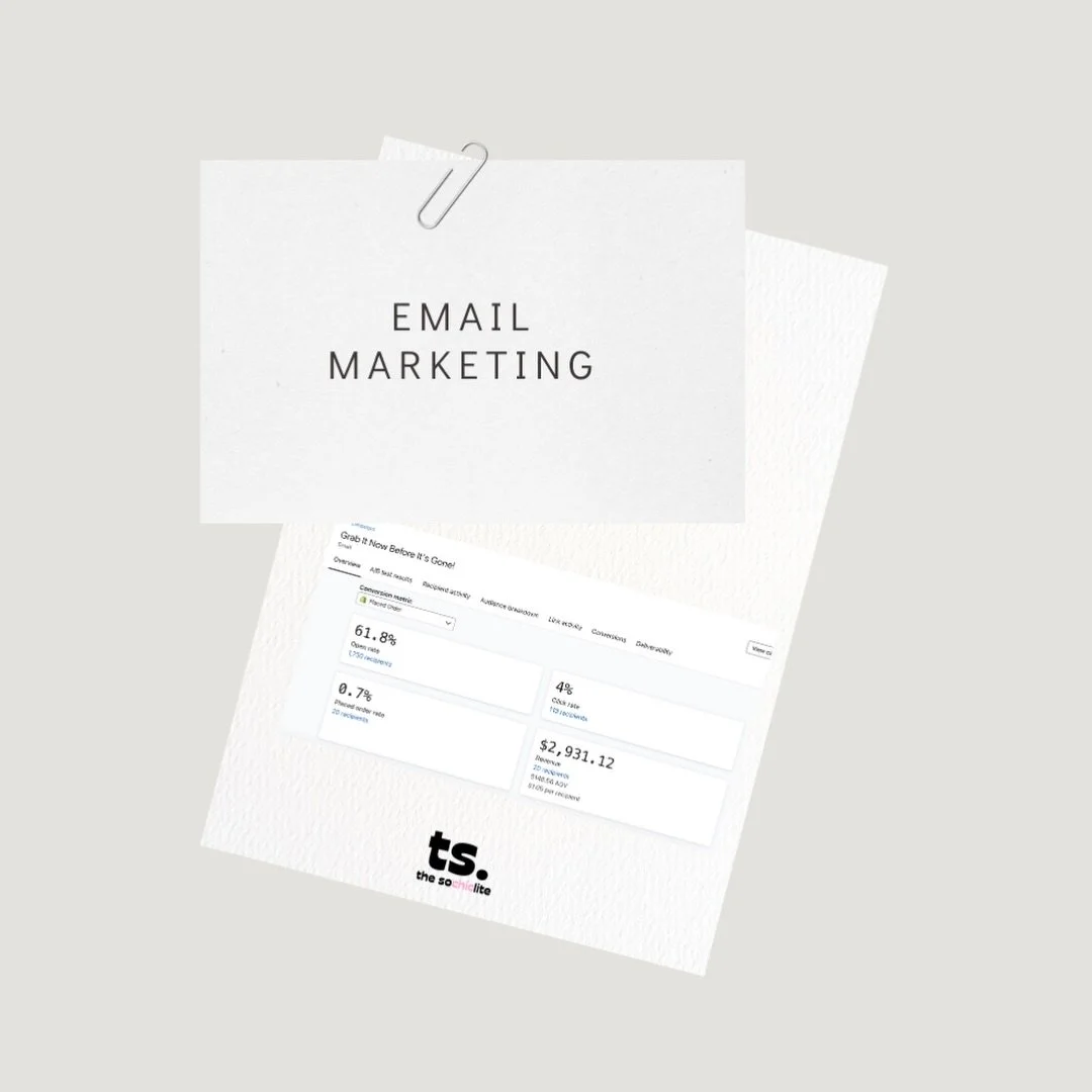 Thinking about email marketing but unsure where to start ?! 

EDMs that actually work &amp; generate ?! 💌 
info@thesochiclite.com for more info!