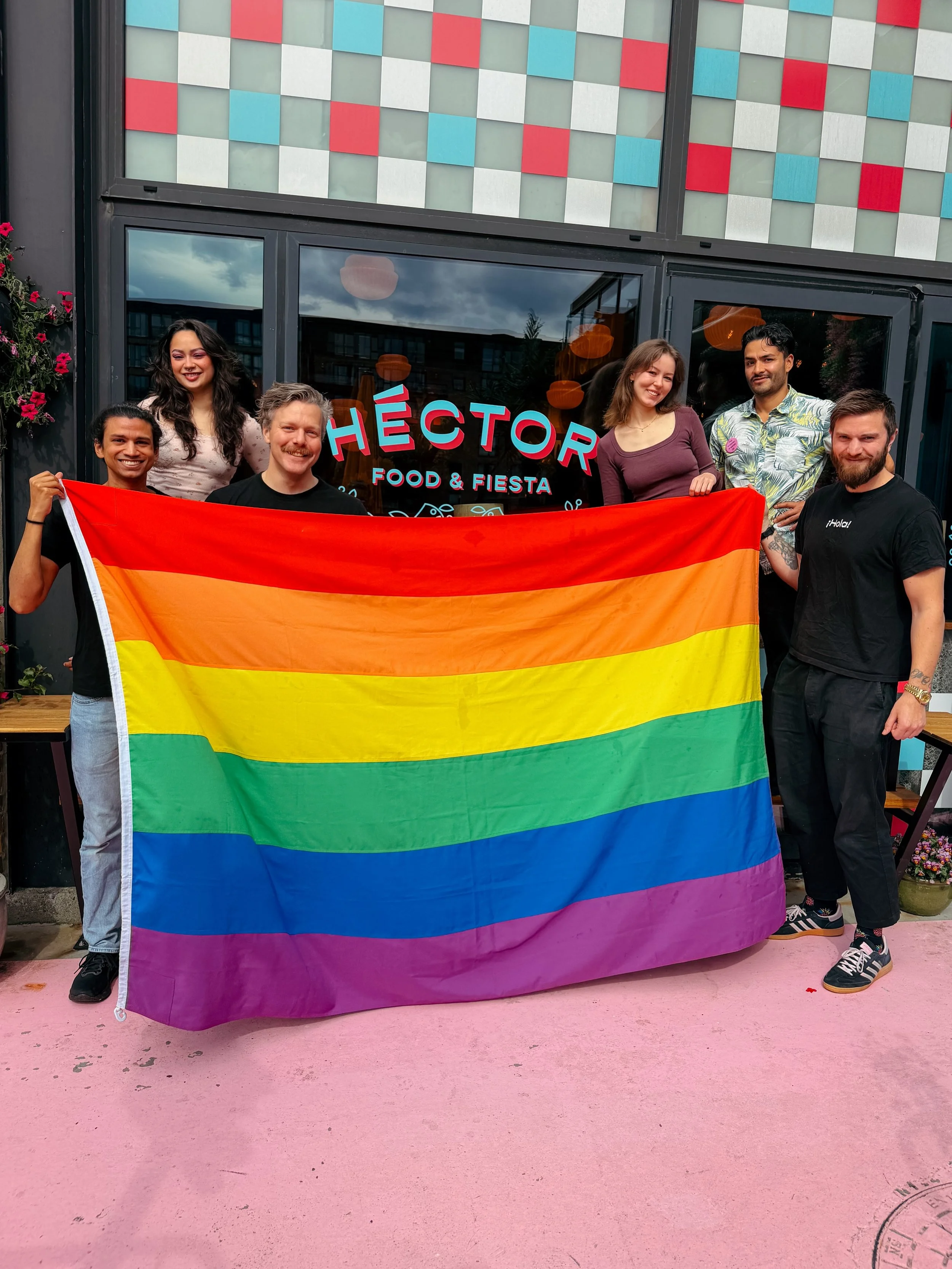 Happy Pride ❤️🧡💛💚💙💜

In a time where Pride seems to spark more debate and discussion than ever, it feels extra important to say this:

We are proud to work in a place where everyone is welcome exactly as they are.

At H&eacute;ctor, our Crew, gu