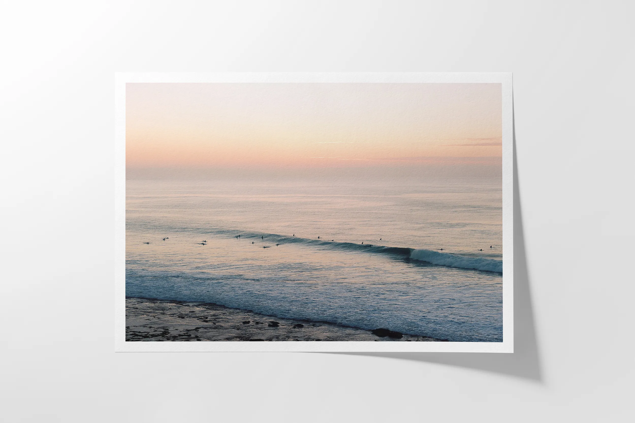 Winkipop Sunrise Surf Surf Coast Photography Prints-5 LANDSCAPE PAPER MOCK-UP FRONT