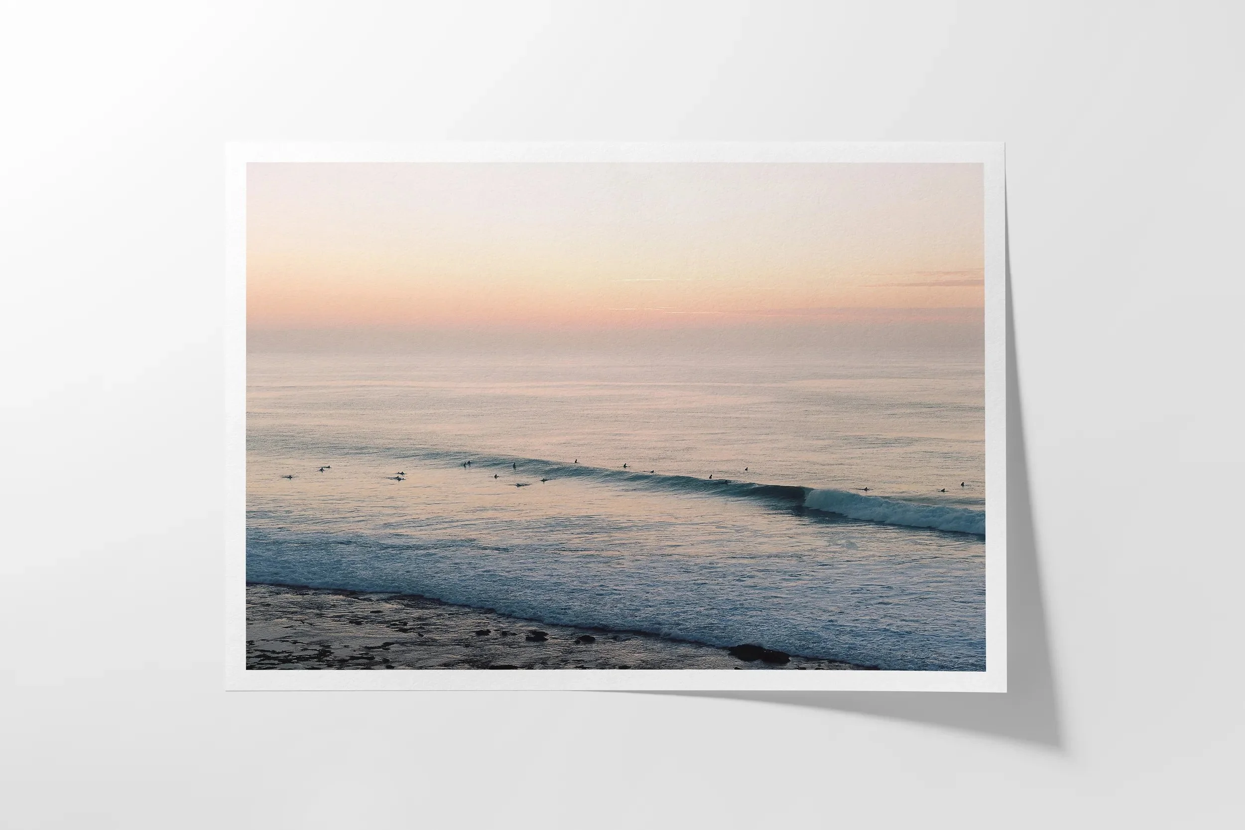 Winkipop Sunrise Surf Surf Coast Photography Prints-5 LANDSCAPE PAPER MOCK-UP FRONT