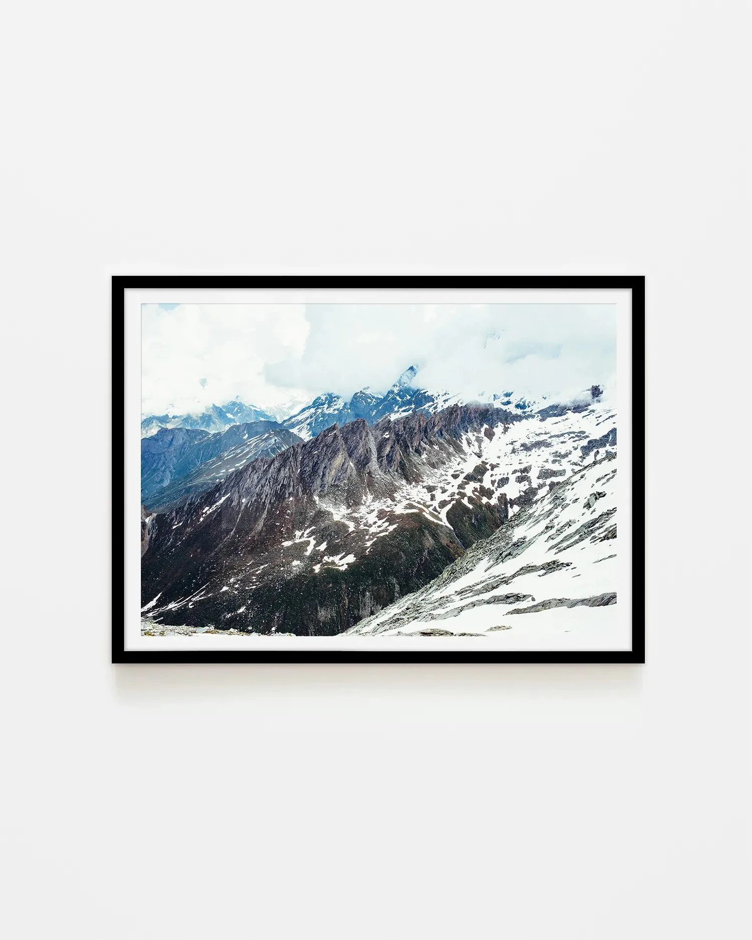 French Alps Summit View Surf Coast Photography Prints-4 copy A1 LANDSCAPE BLACK