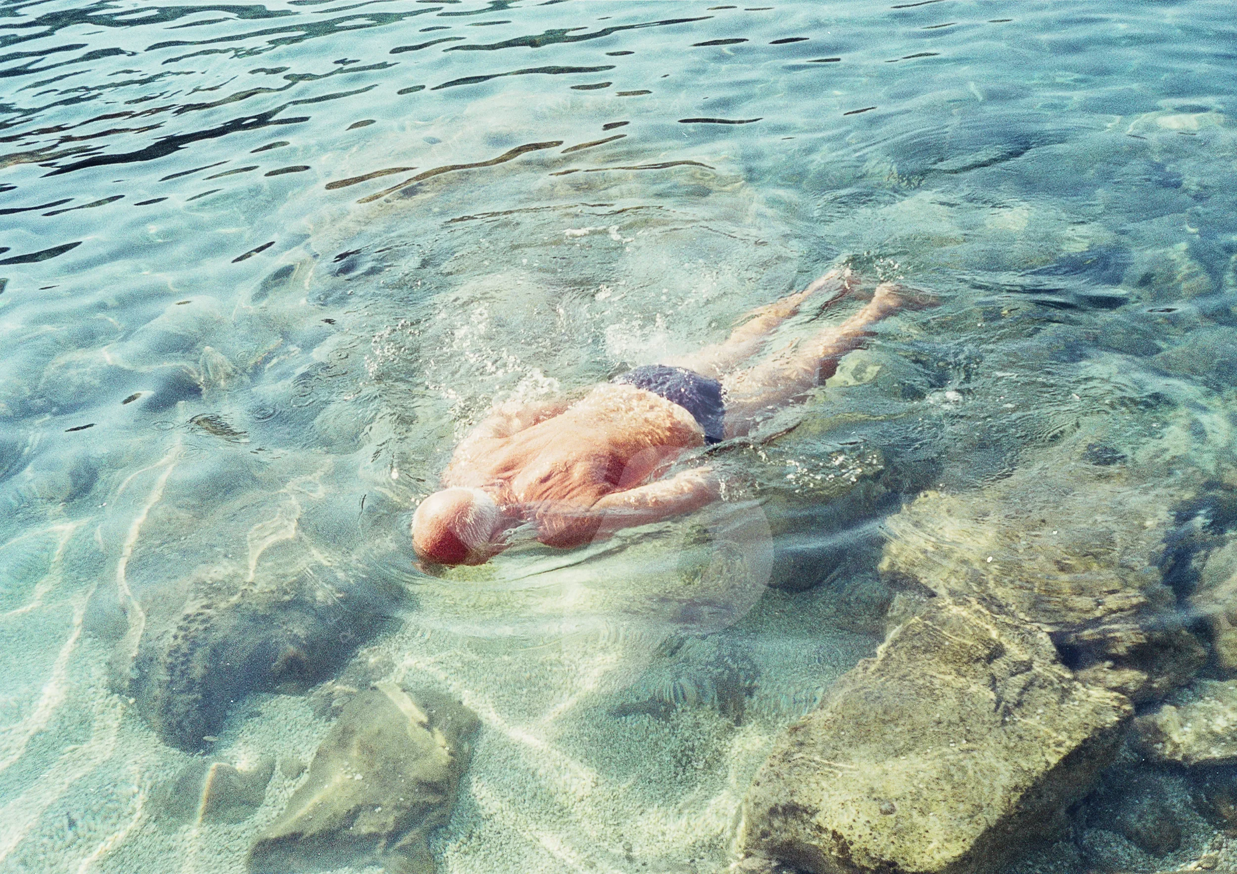 Man Swimming in Dubrovnik, Croatia © Surf Coast Photography Prints-22_LANDSCAPE_WATERMARK.webp