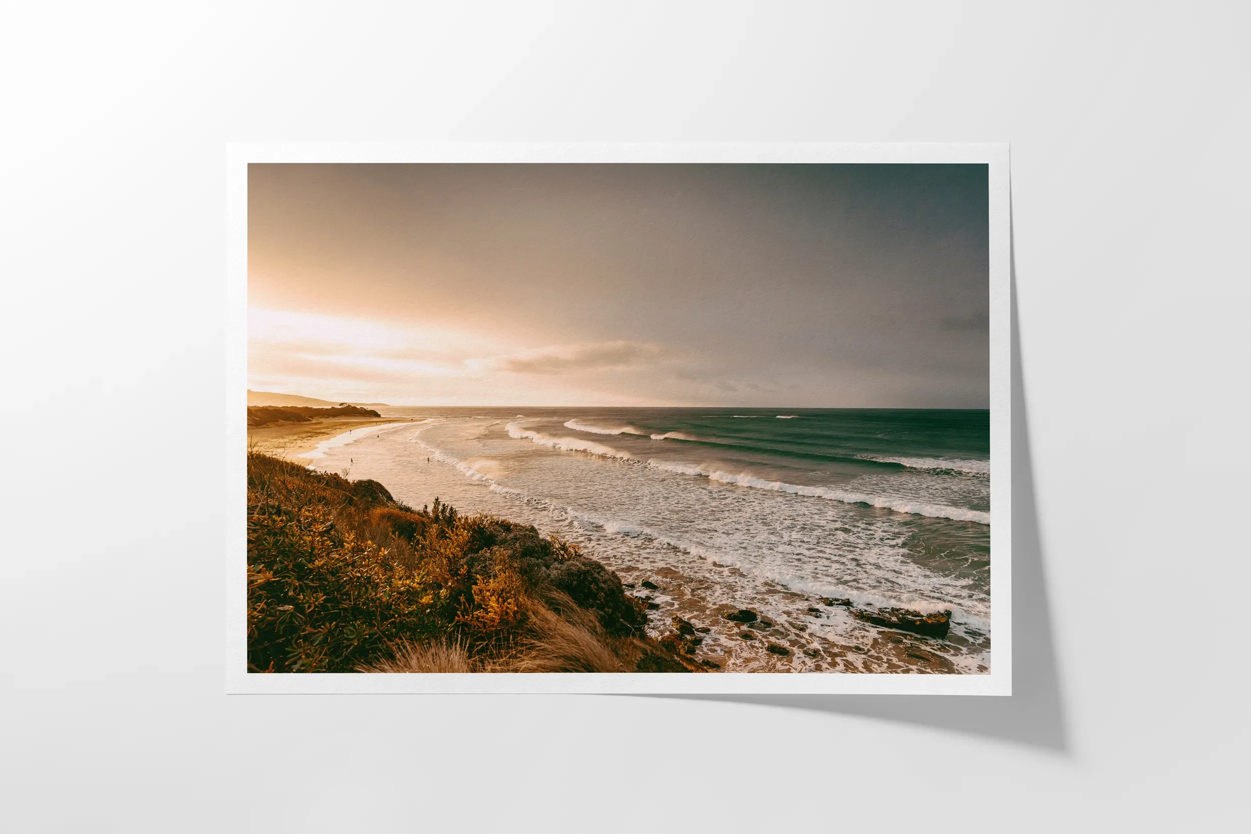 Anglesea Surf Beach at Sunrise Landscape © Surf Coast Photography PrintsAnglesea Surf Beach at Sunrise Landscape Anglesea New1_LANDSCAPE_PAPER_MOCK-UP_FRONT.webp