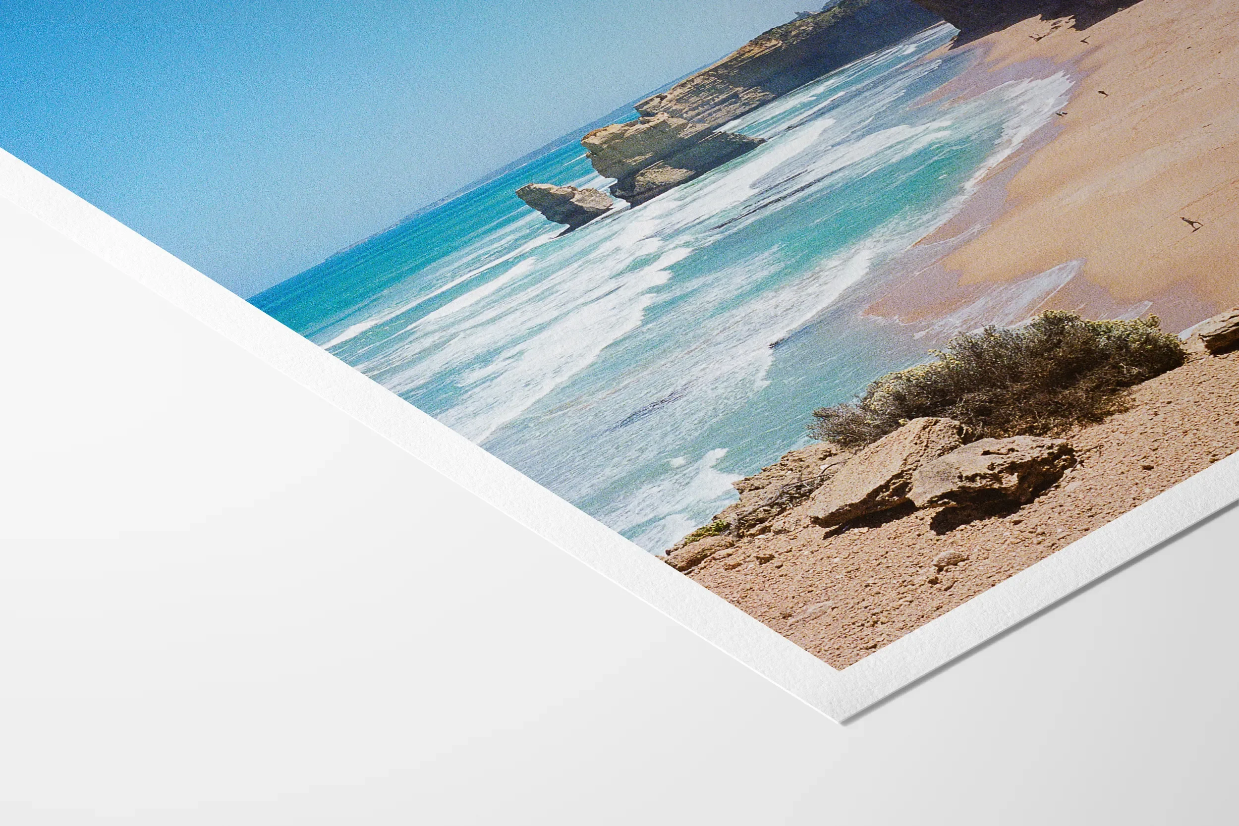12 Apostles on Summer Day Portrait © Surf Coast Photography Prints-3_PAPER_MOCKUP_CORNER.webp