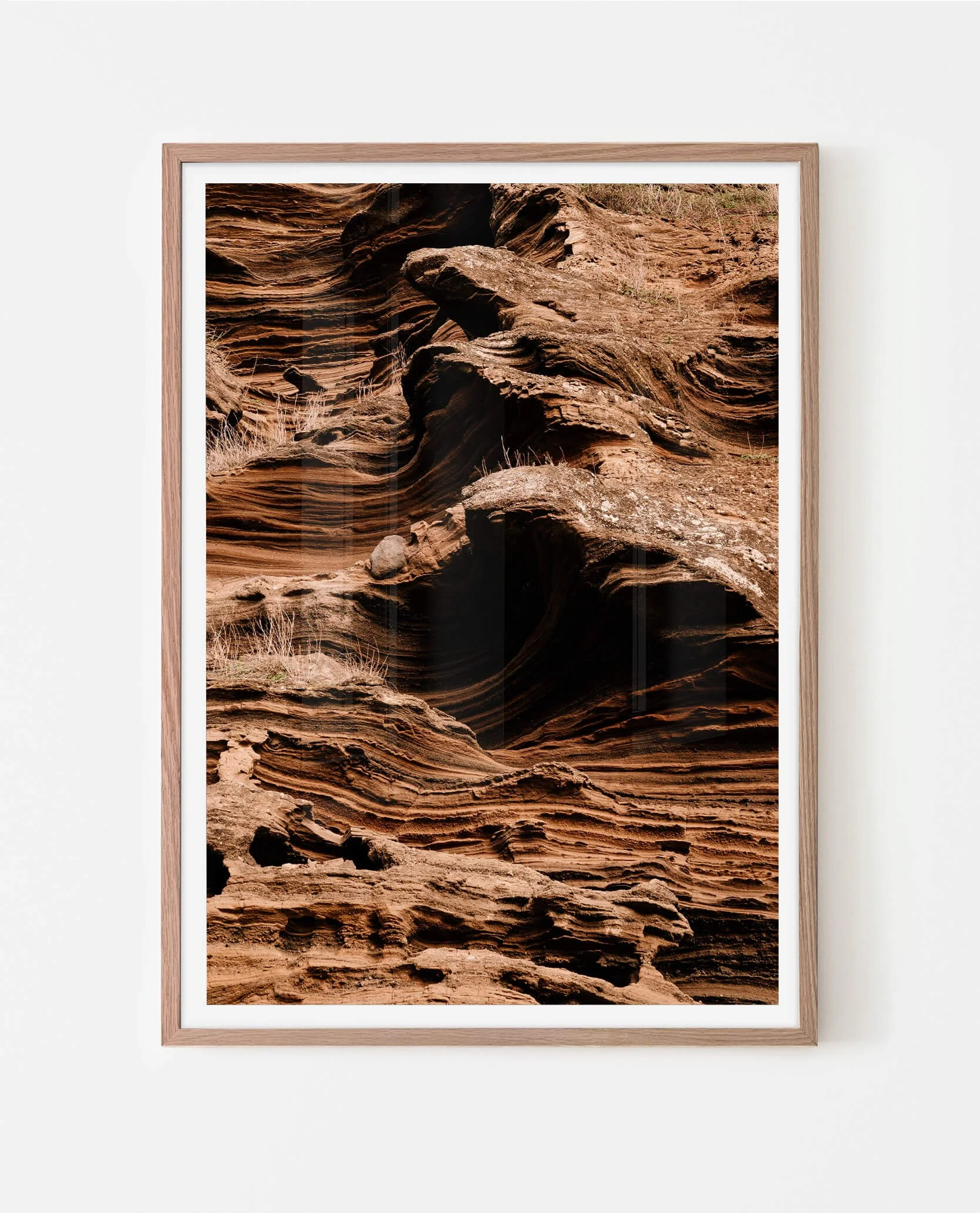 Lake Purrumbete Volcanic Rock Face (Portrait) © Surf Coast Photography Prints Australia.jpg