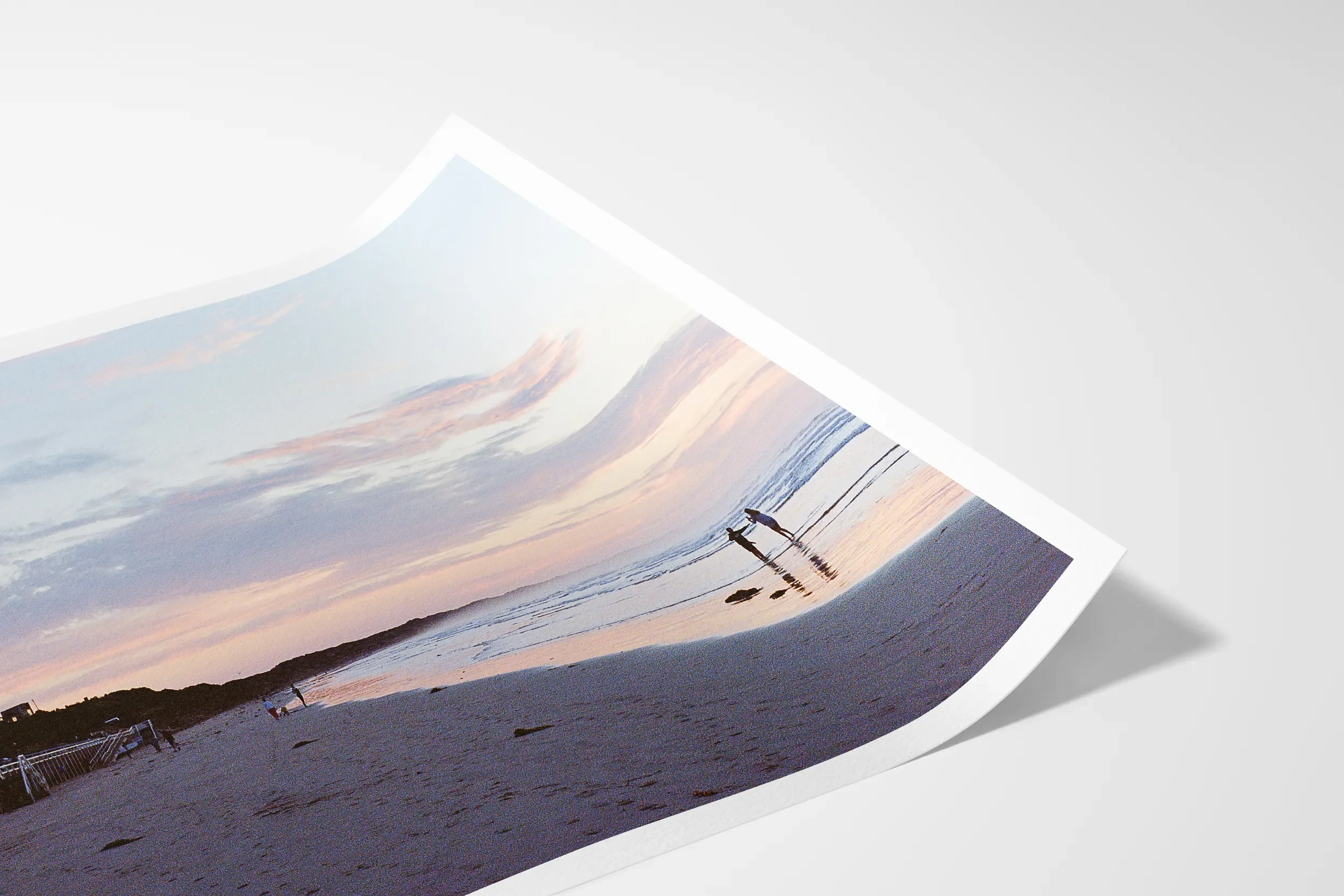 Ocean Grove Dunes at Sunrise © Surf Coast Photography Prints_LANDSCAPE_PAPER_MOCKUP_CURL.webp