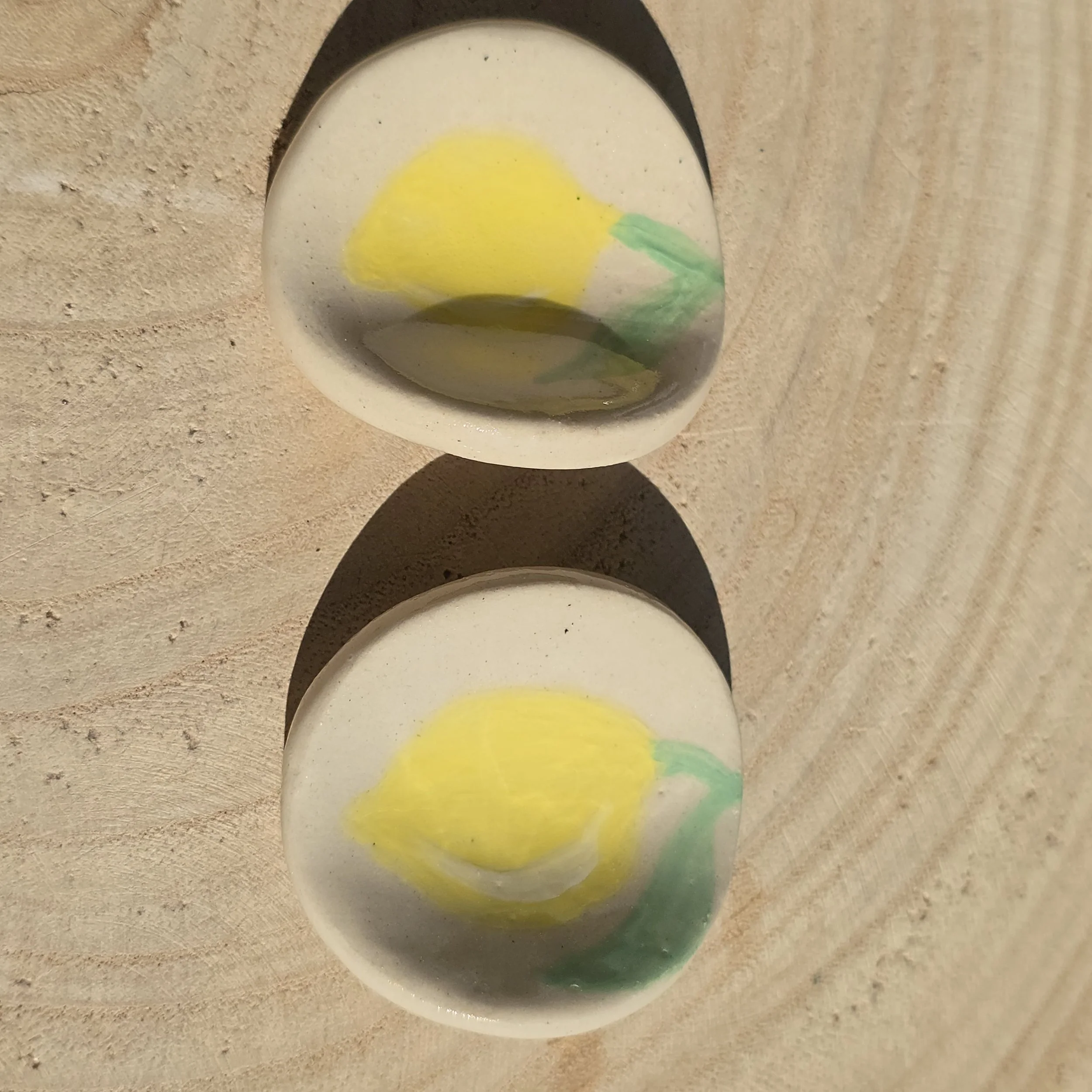 Worry stone, pierre d'apaisement citron