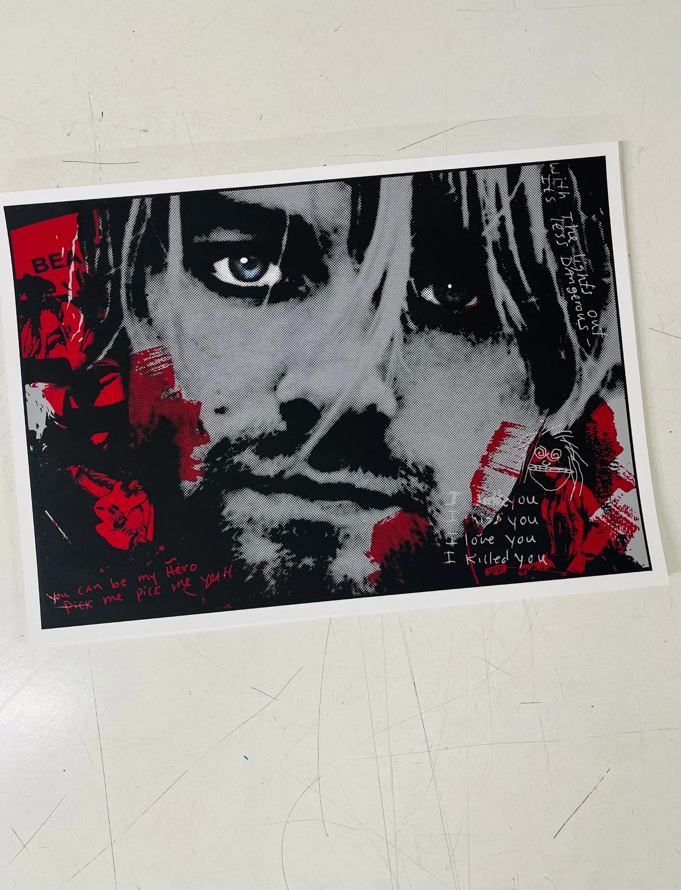 ‘Kurd’ 4 colour screen print. A3 300g Munken Pure Paper