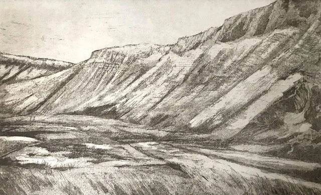 Title: Sligo series #2
Ed: 5
Medium: Etching & Drypoint
Size: 36cm x 22cm