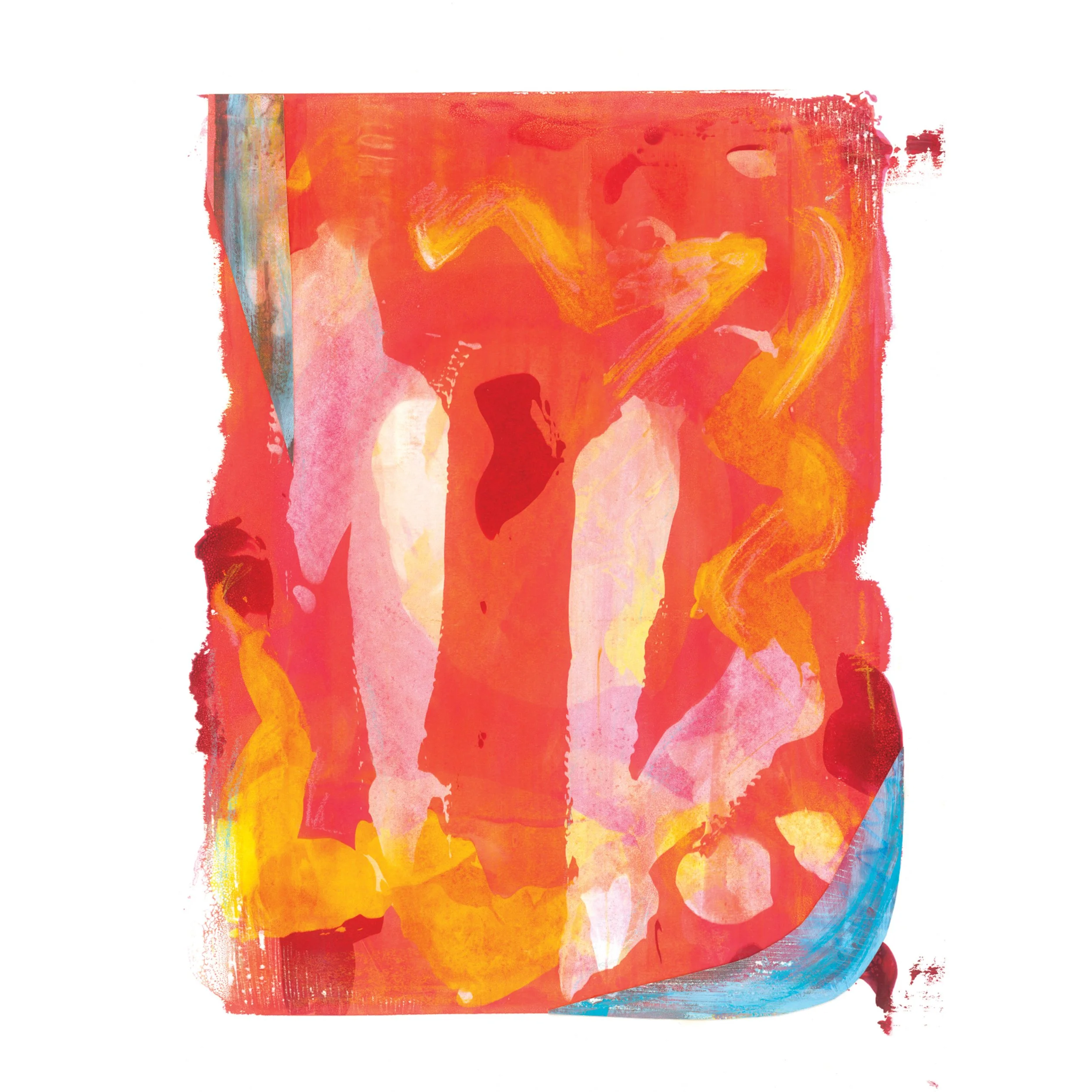 Afterglow. Mixed Media Monoprint