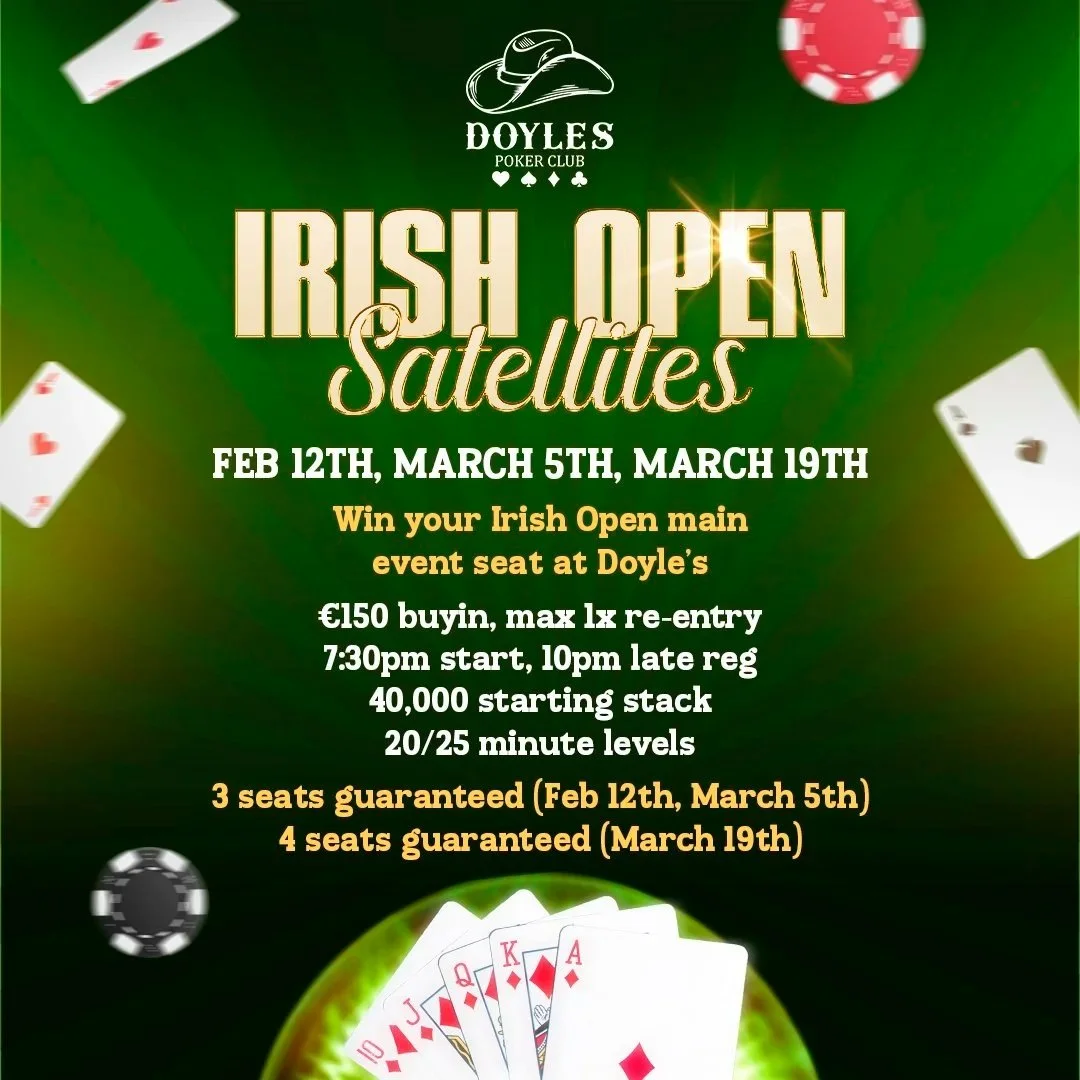 Irish Open satellite season begins at Doyle’s