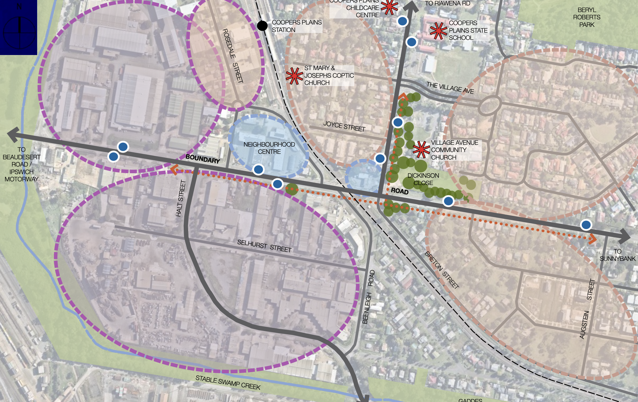 Image of plan for Boundary Rd Level Crossing Removal Project