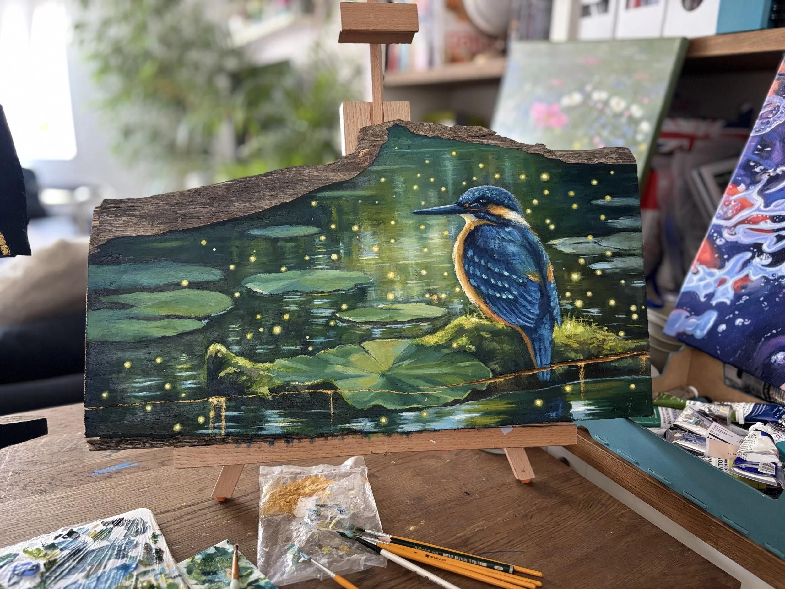On the wood