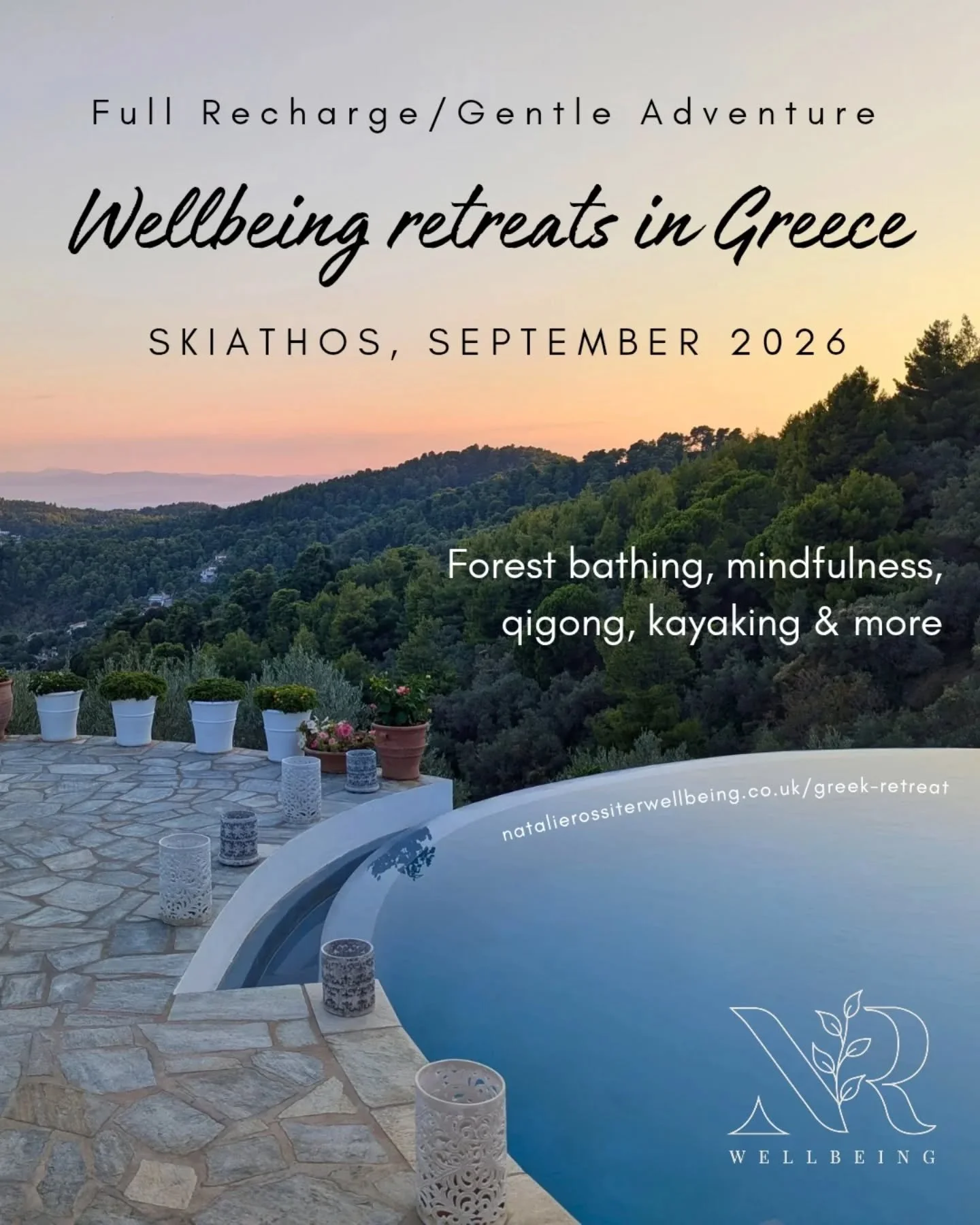 Two retreat options:

The Gentle Adventure - for those who like to be active without being exhausted, who want to build confidence &amp; try new things.
Forest bathing, hiking, kayaking, exploring.
8 -15 September 

The Full Recharge - for those who 