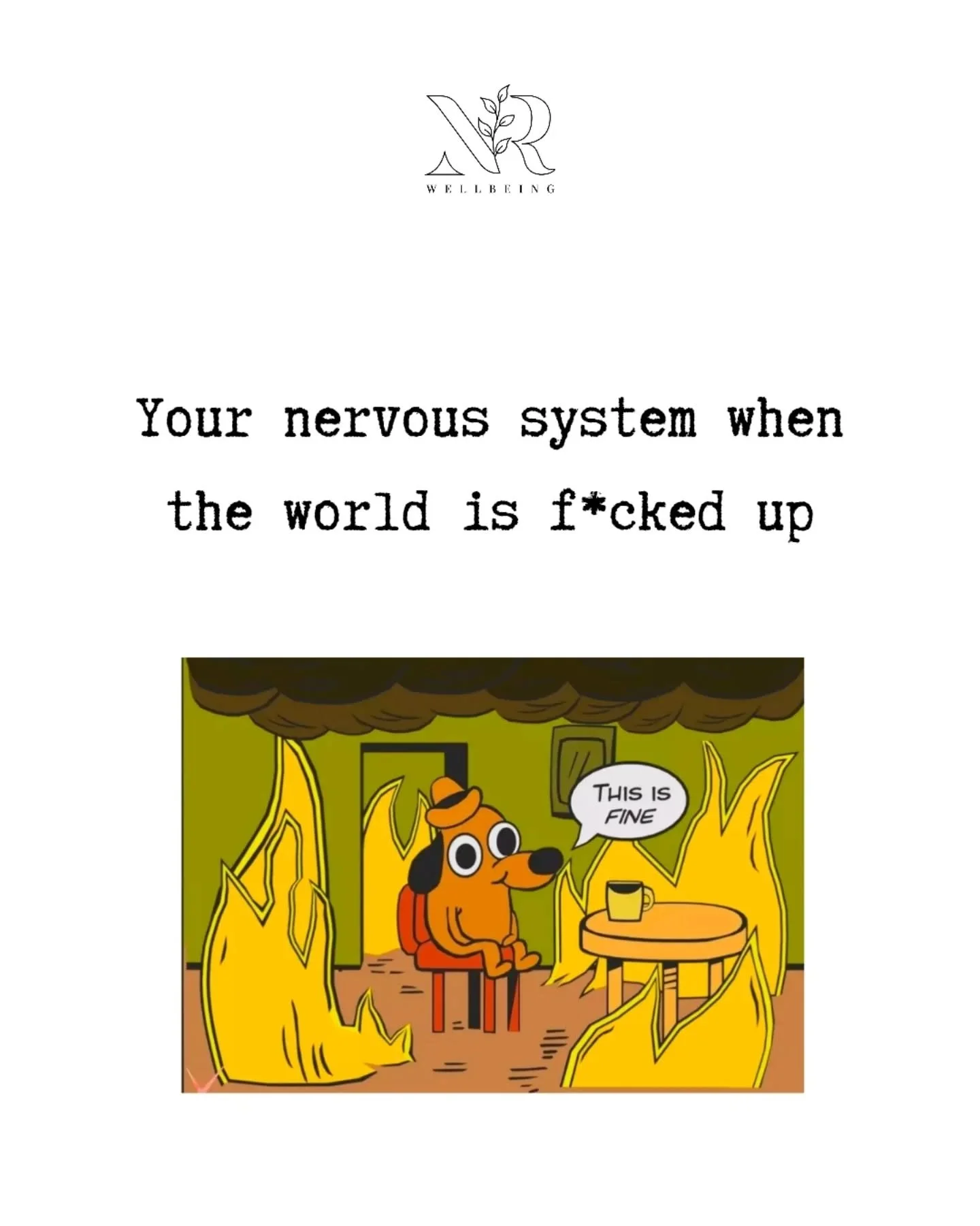 "I'm scared" - yep, there's a lot of scary shit going on
"I'm anxious" - there's a lot at stake
"I'm so tired all the time" - bearing witness to suffering is draining

Your reactions to global instability make sense

*An