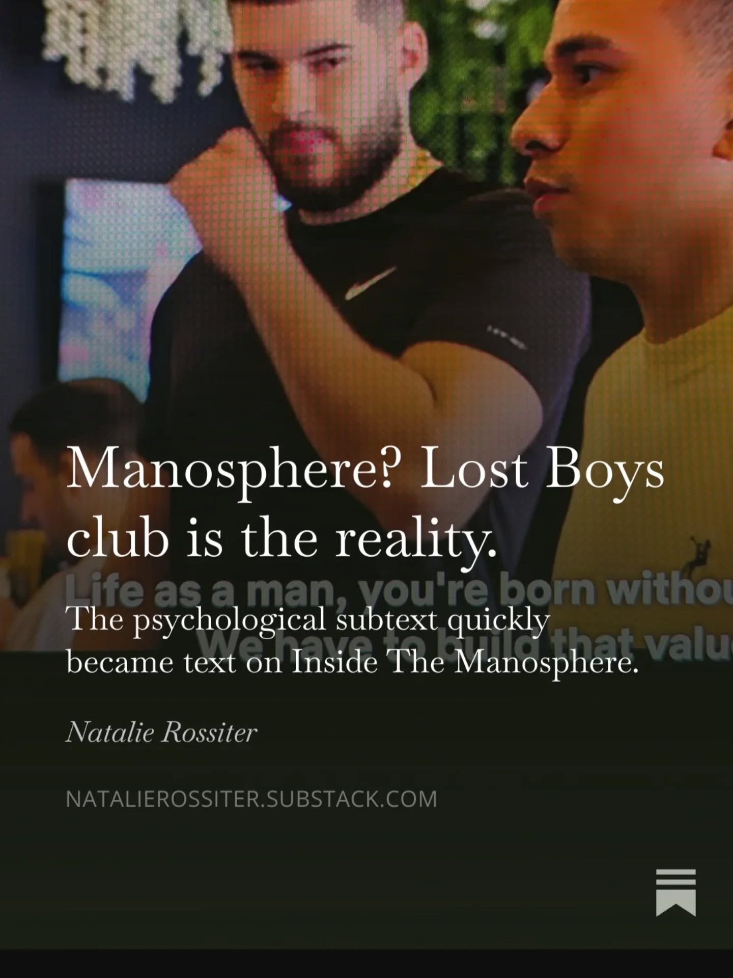 I watched the @officiallouistheroux #Manosphere documentary last night and was surprised at how simple the psychological problems were.
I woke up thinking about it all this morning and spent some time organising my thoughts into an article. If you've