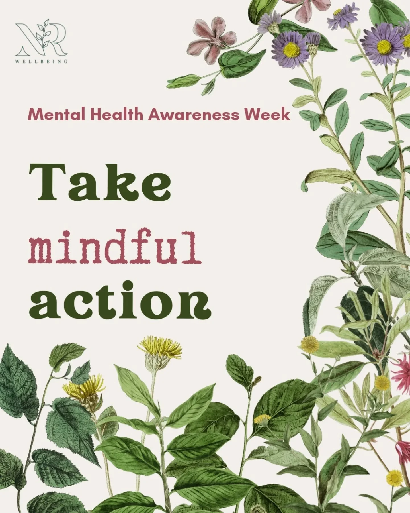 It's #mhaw and this year's theme is: take action 

I like this theme, though the cynical part of me can see how it might be twisted to resemble the message employers and the gov can give to put all the responsibility for wellbeing onto individuals. 
