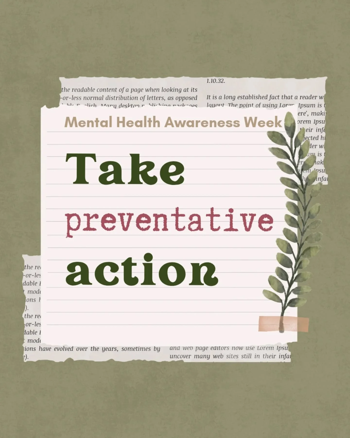 What preventative action are you taking this week?

I'm...
🛌🏽 Prioritising sleep
📖 Reading on my lunch breaks
☎️ Calling my best mate for a good long chat 
🌿 Being present &amp; noticing nature on daily dog walks

#mhaw #mentalhealthawarenessweek