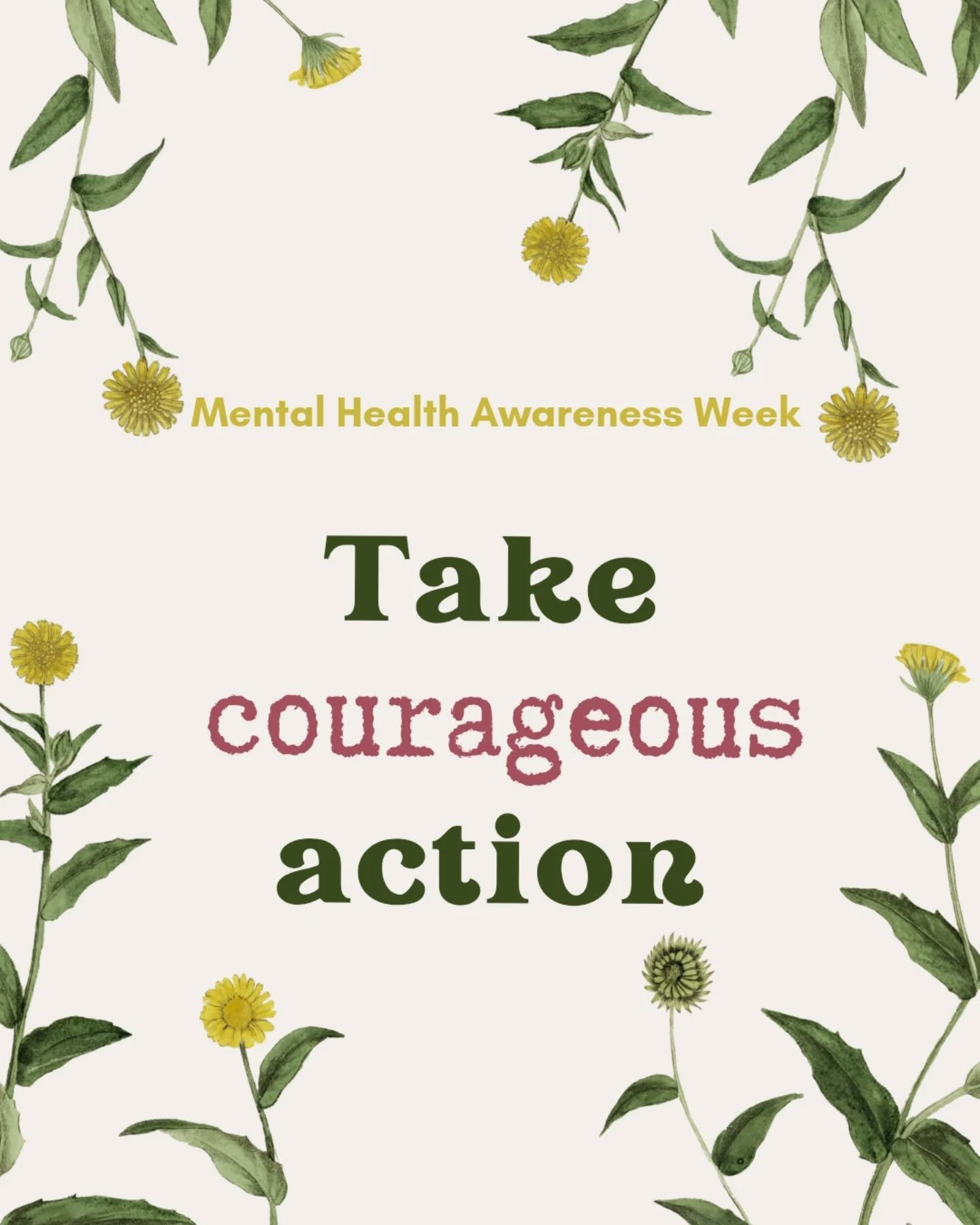 It's #mentalhealthawarenessweek and this is part 3 of exploring the theme of *take action*.
As a therapist, I appreciate the courage it can take to step into the counselling room, especially for the first time. Often, at the intro call, clients repor