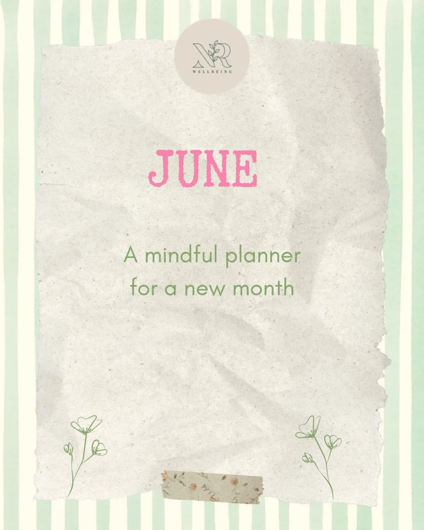 Isn't it satisfying when a new month starts on a Monday? It inspired me to do a little mindful planning this morning and I thought I'd share my process with you here.

I'm looking forward to: 
🌞 My Summer Solstice event
🥰 Seeing my best friend
🐚 A